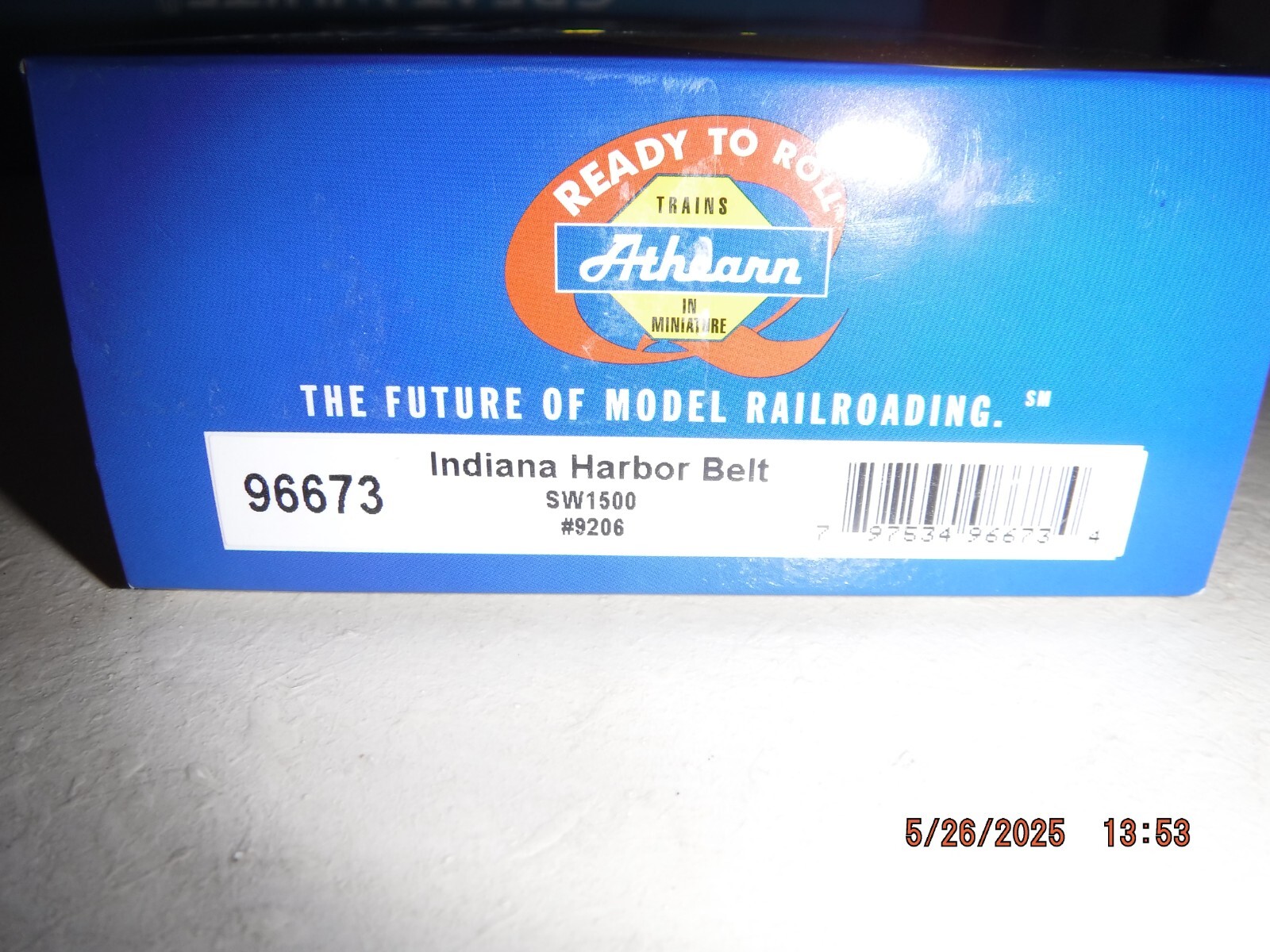 ATHEARN HO INDIANA HARBOR BELT SW1500 LOCOMOTIVE SWITCHER #9206 w/DCC QUICK-PLUG