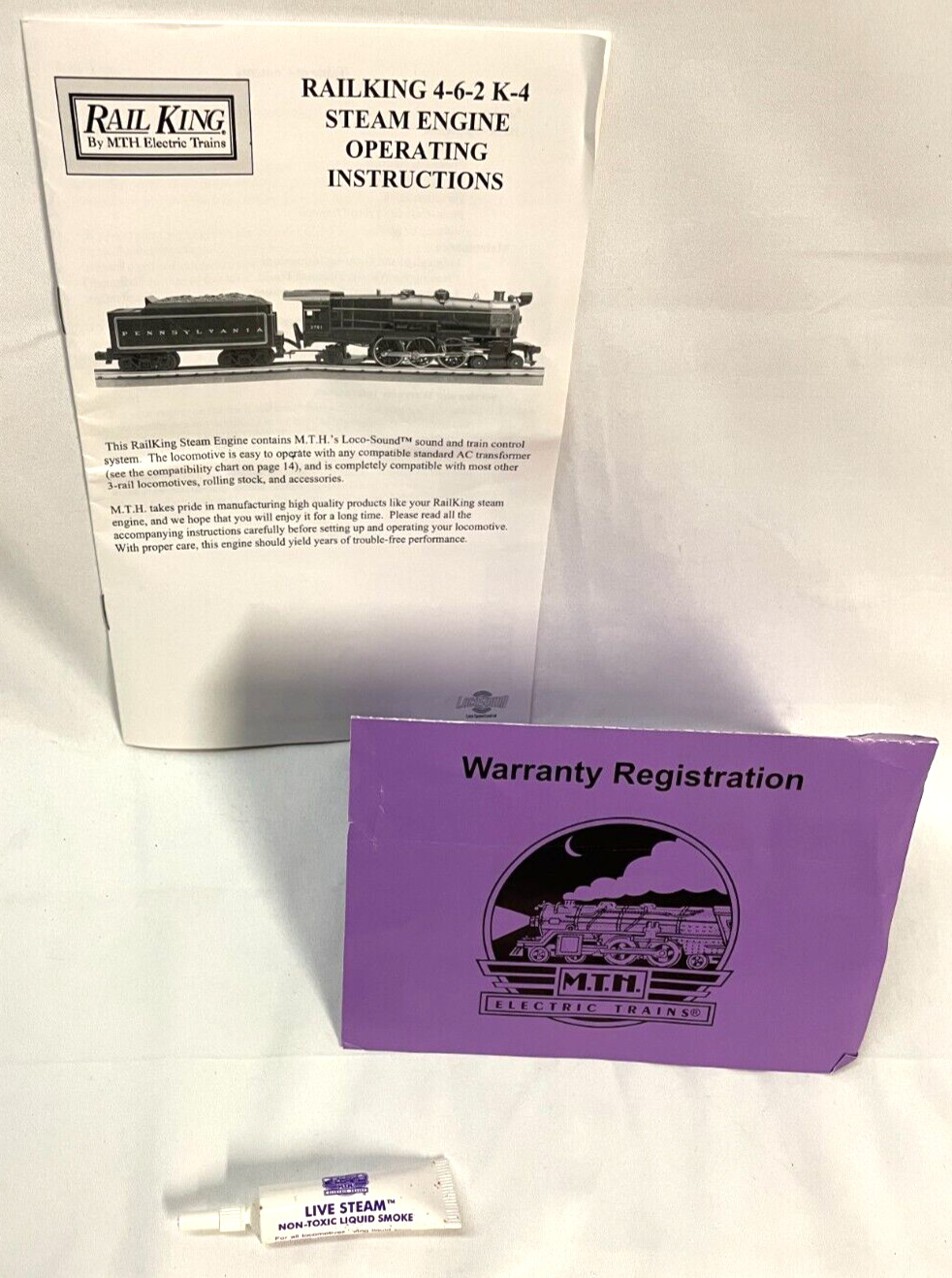 Rail King by MTH 30-1162-0 Pennsylvania 4-6-2 K-4s Pacific Steam Engine with Box