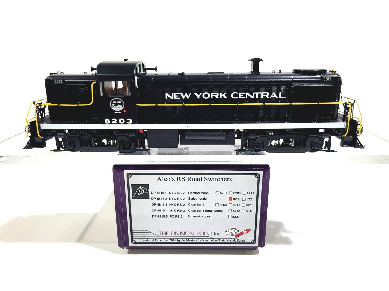 Division Point NYC Alco RS-2 New York Central #8203 HO Brass Model #DP-8815.2