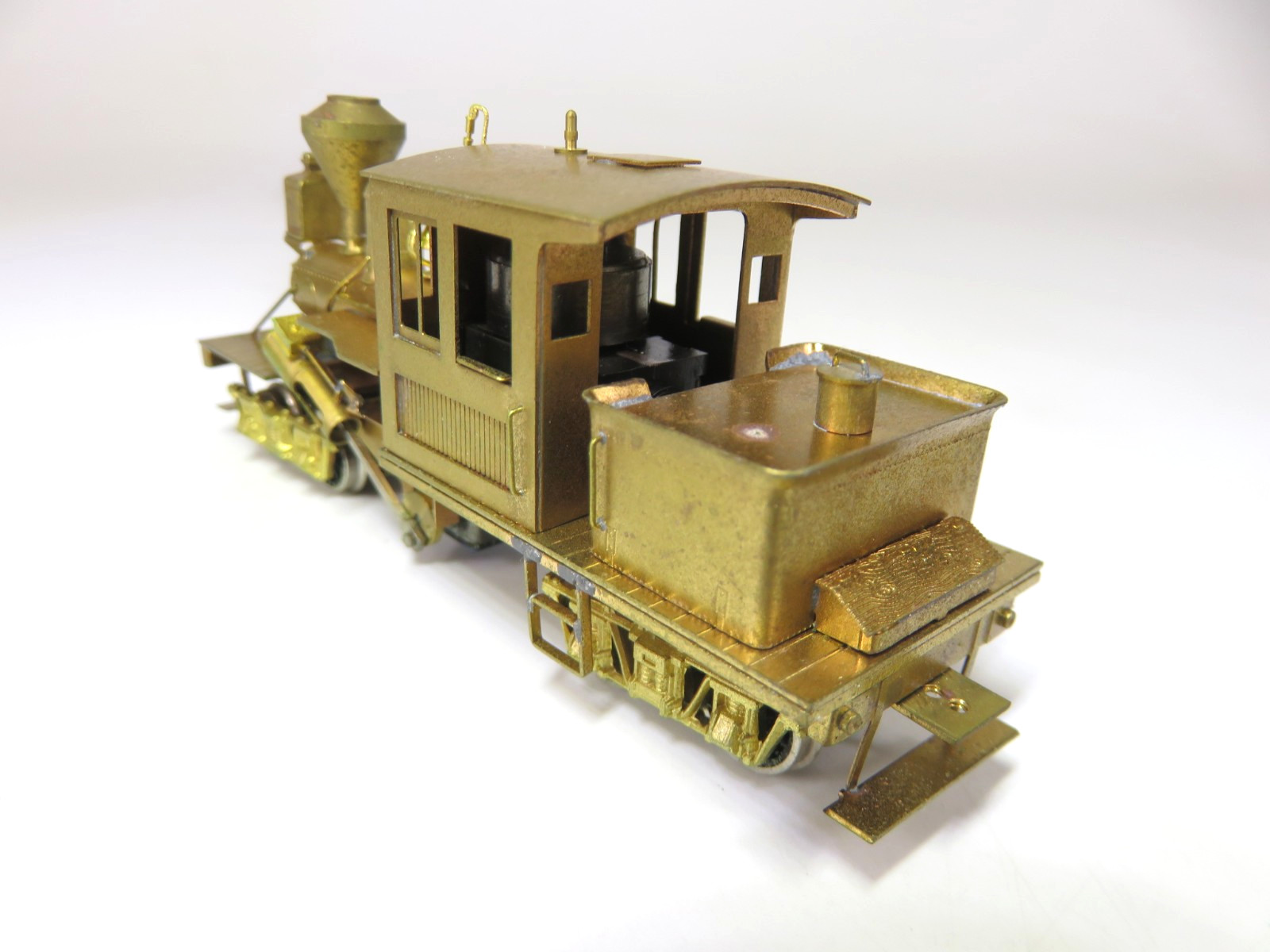 Flying Zoo Brass HOn3 Scale 18 Ton Climax Steam Logging Locomotive
