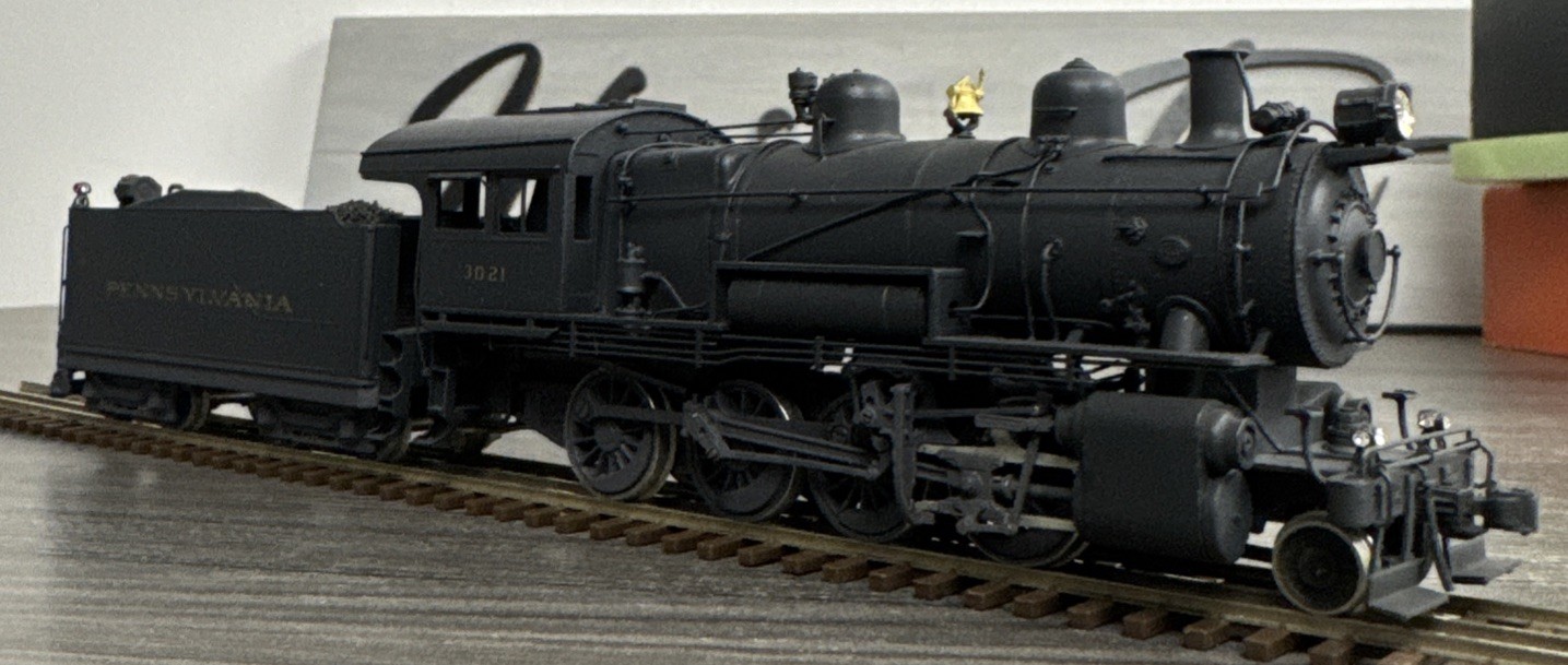 Lambert Associates HO Brass #900 Consolidation PRR 2-8-0 H-6SB #3021 – Tested!