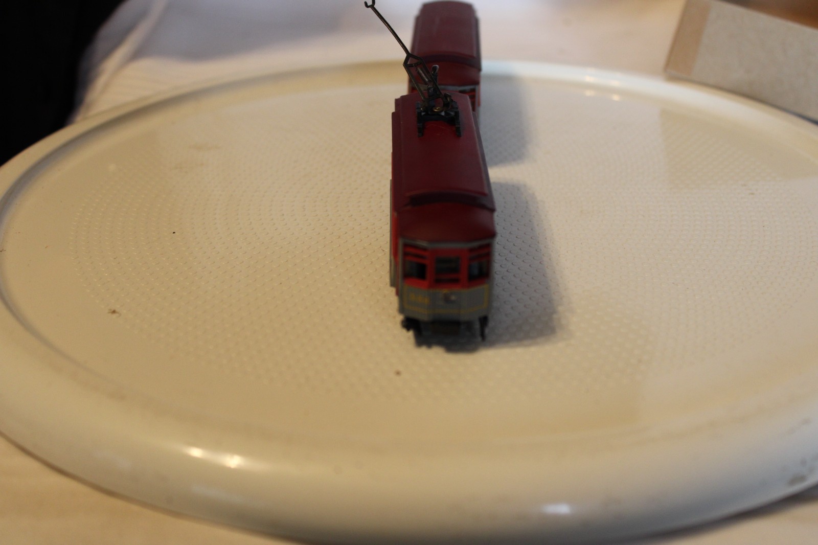 HO Scale AHM RSO, Trolley & Dummy Municipal RY. #354 Gray & Red