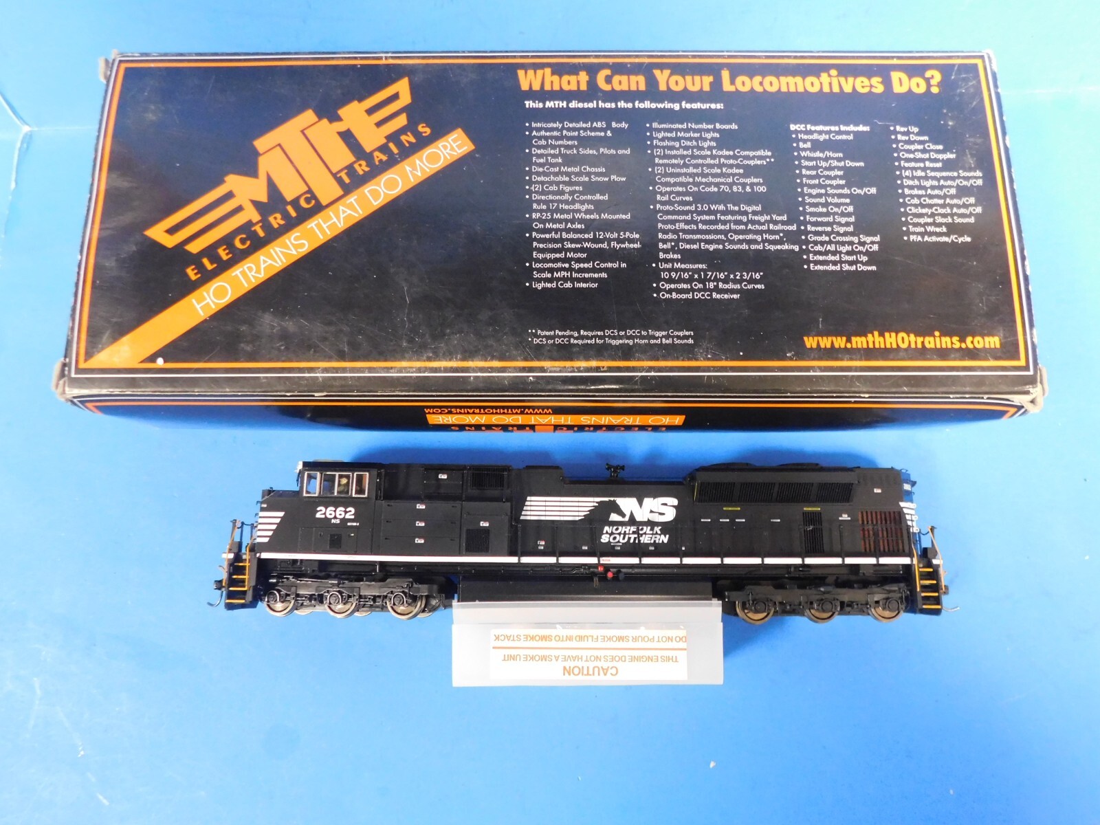 MTH HO Scale 2662 Norfolk Southern SD70M-2 Diesel Engine 3.0 Sound 80-2266-1 *ST
