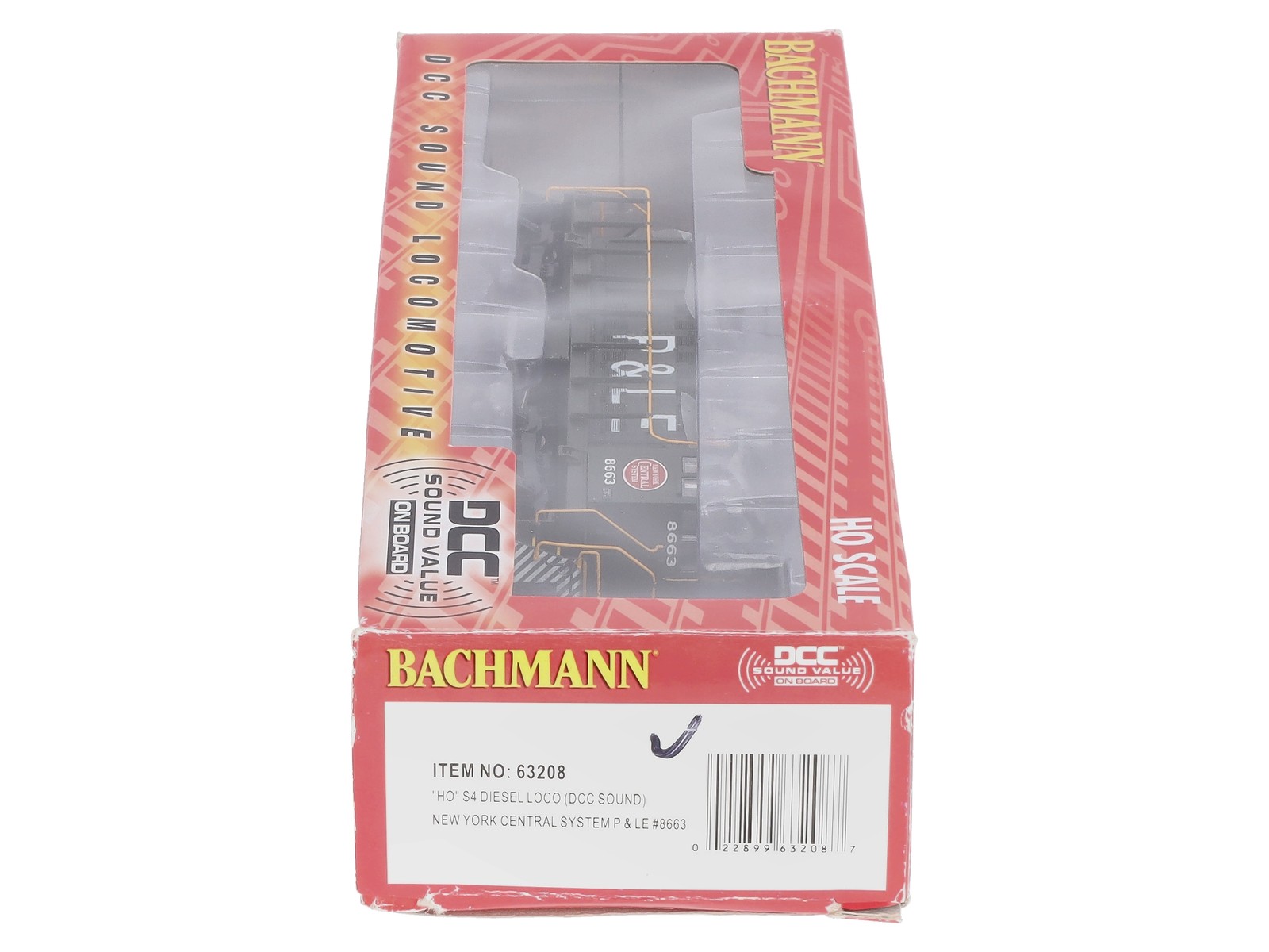 Bachmann 63208 HO New York Central ALCO S4 Diesel Locomotive #8663 w/DCC/Sound