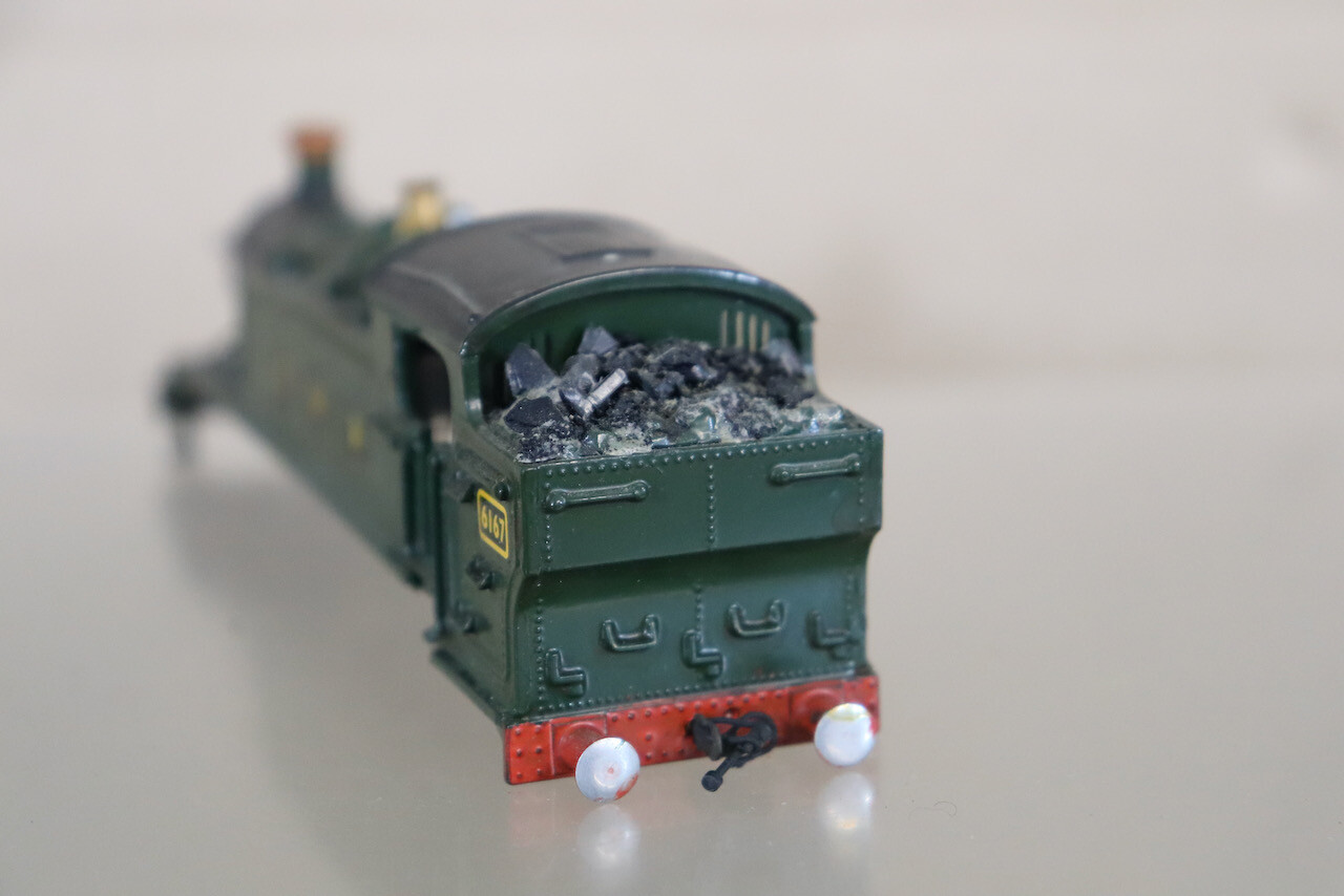 AIRFIX KIT BUILT BODY for GWR 2-6-2 CLASS 61XX PRAIRIE TANK LOCOMOTIVE 6167 oa