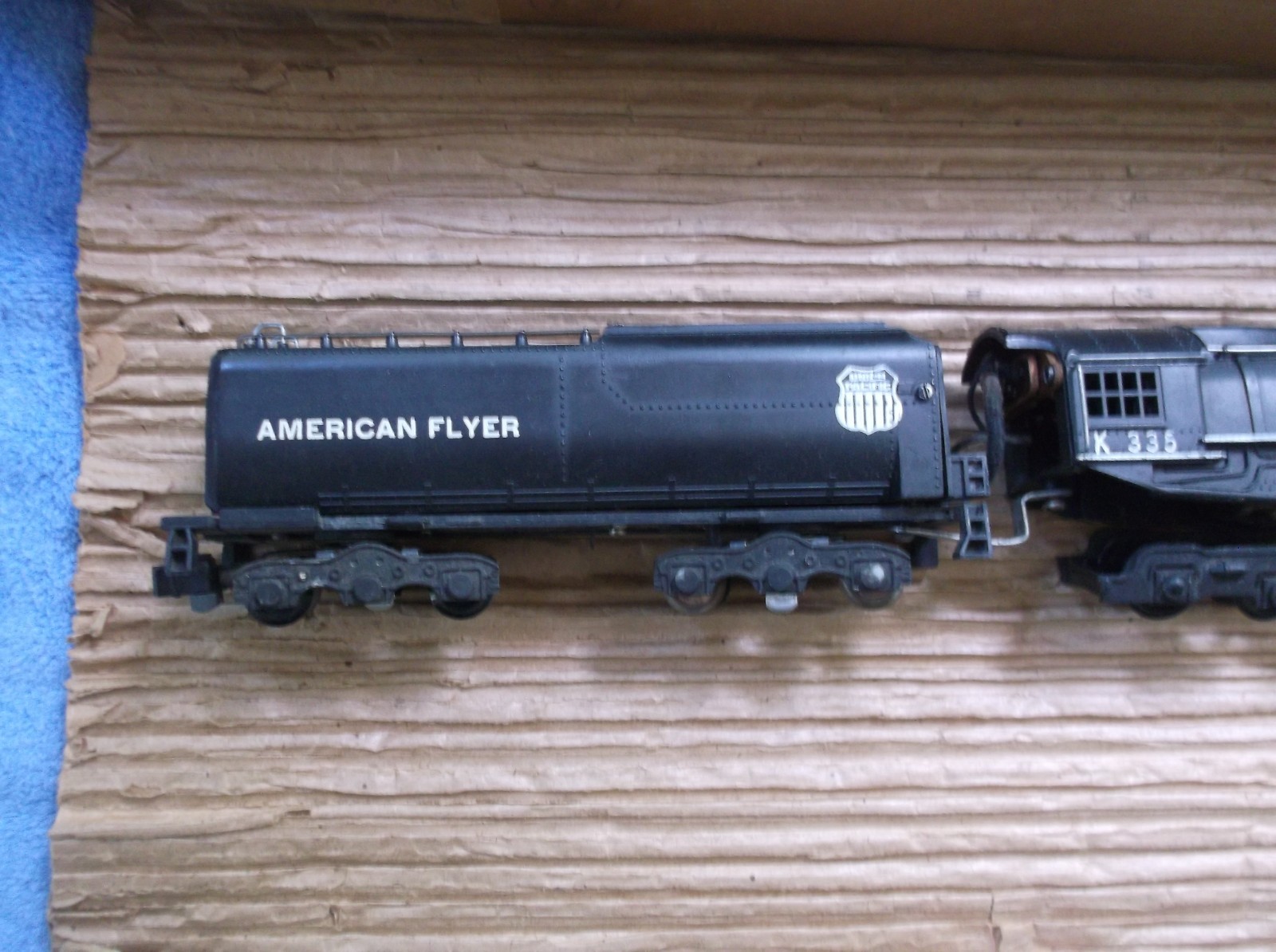 1952 AMERICAN FLYER K335 4-8-4 STEAM LOCOMOTIVE & TENDER W/ORG BOX & WRAPPER