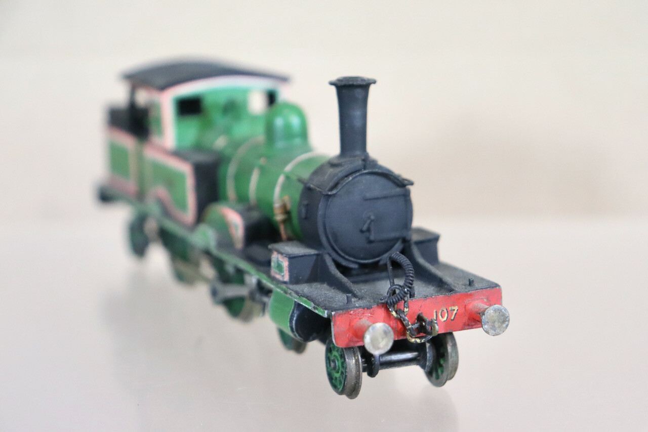K’s KEYSER KIT BUILT LSWR 4-4-2 ADAMS CLASS RADIAL TANK LOCOMOTIVE 107 ob