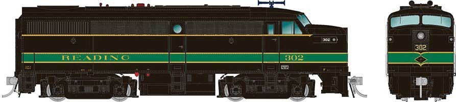 Rapido 37537 HO Alco FA1 – LokSound and DCC Reading 301 (black, green)