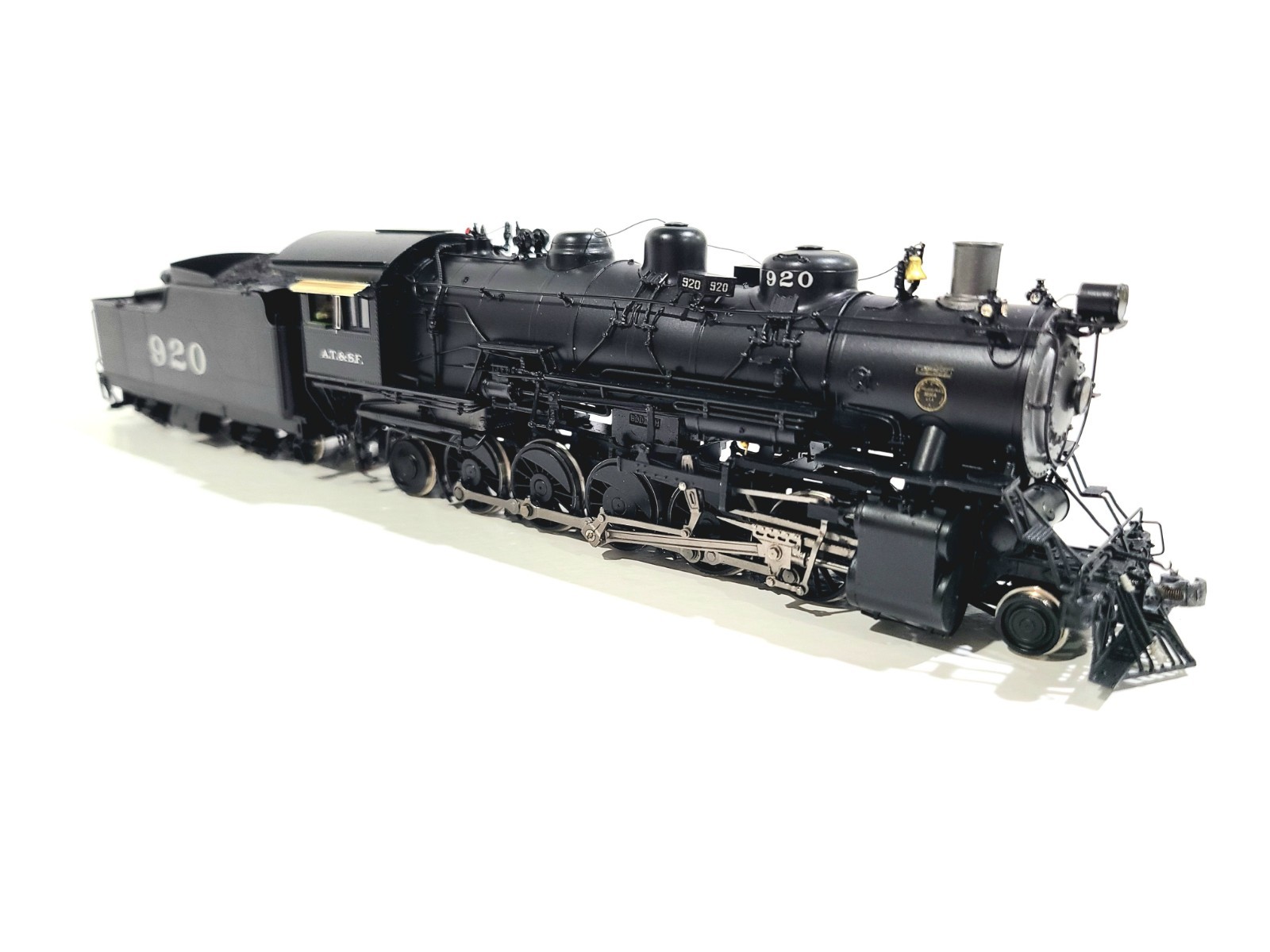 Division Point Boo-Rim AT&SF 2-10-2 Atchison Santa Fe #920 HO Brass #DP-3906 DCC