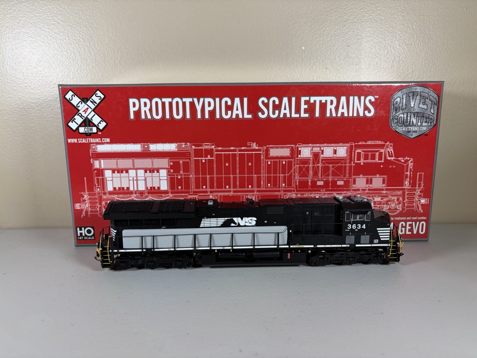 HO ScaleTrains DCC Sound Norfolk Southern Tier 4 GEVO ET44AC #3634