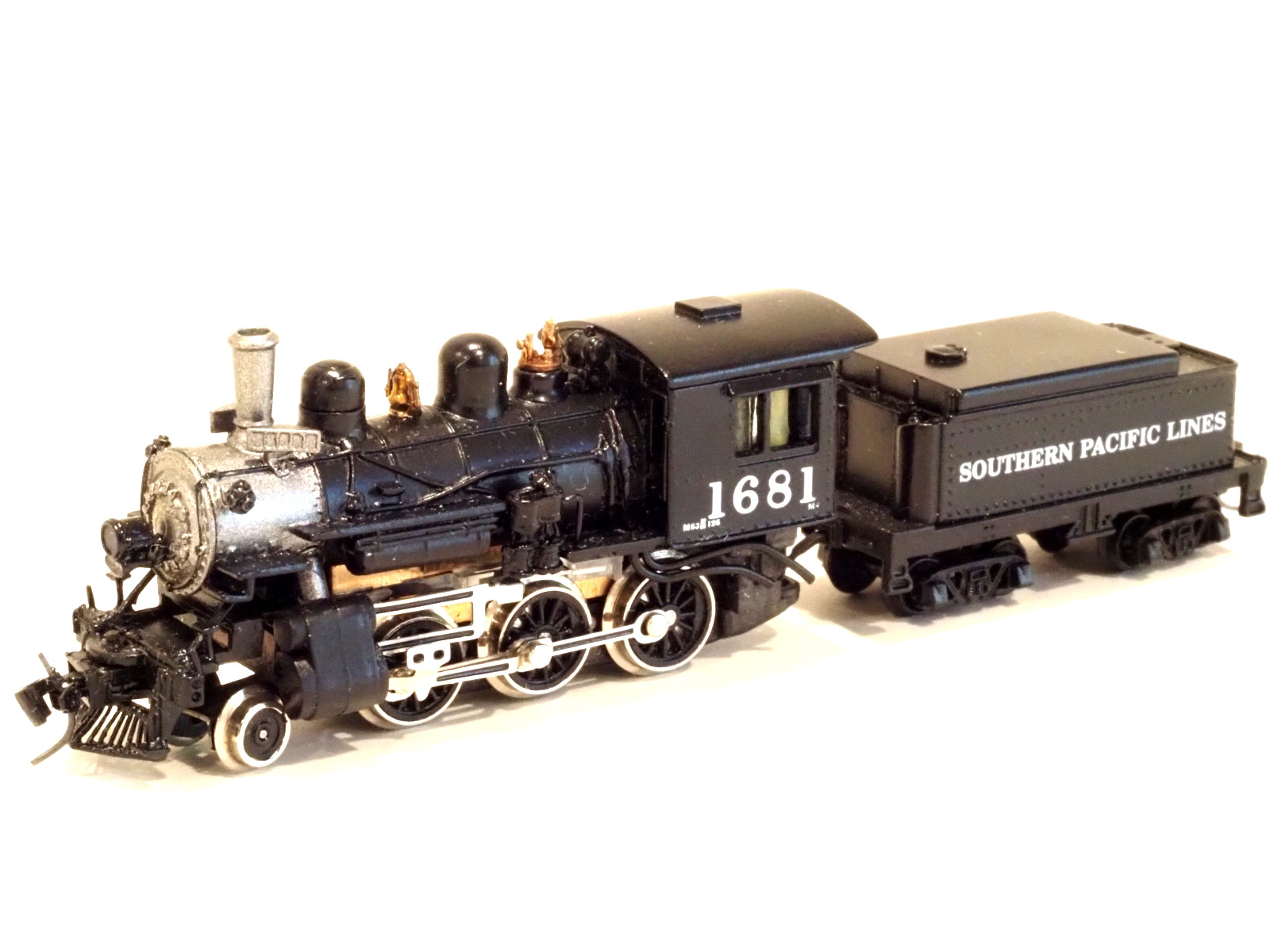 Z-scale BRASS 16002 MTL Southern Pacific Mogul M-4 SP Locomotive & Tender