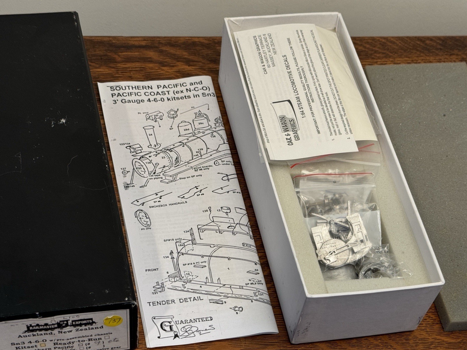 VTG RAILMASTER EXPORTS Sn3 RTR 4-6-0 SOUTHERN PACIFIC #9 KIT COMPLETE