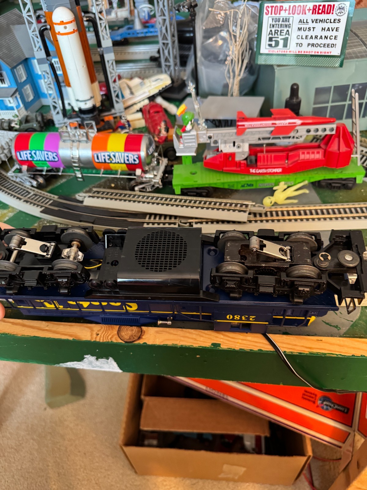 🚂 LIONEL – 6-18573 SANTA FE GP9 DIESEL 💥L2537