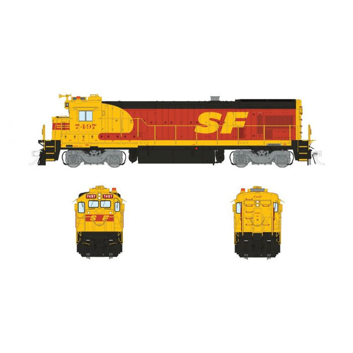 Rapido 18560 HO Scale B36-7 Diesel ATSF #7497 Kodachrome Lok Sound Equipped