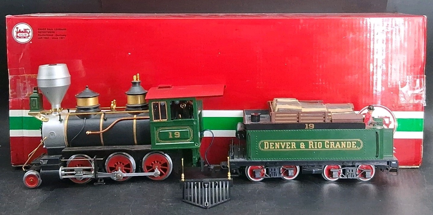 LGB 21181 Denver and Rio Grande 2-6-0 Mogul Steam Locomive & Tender #19/Box