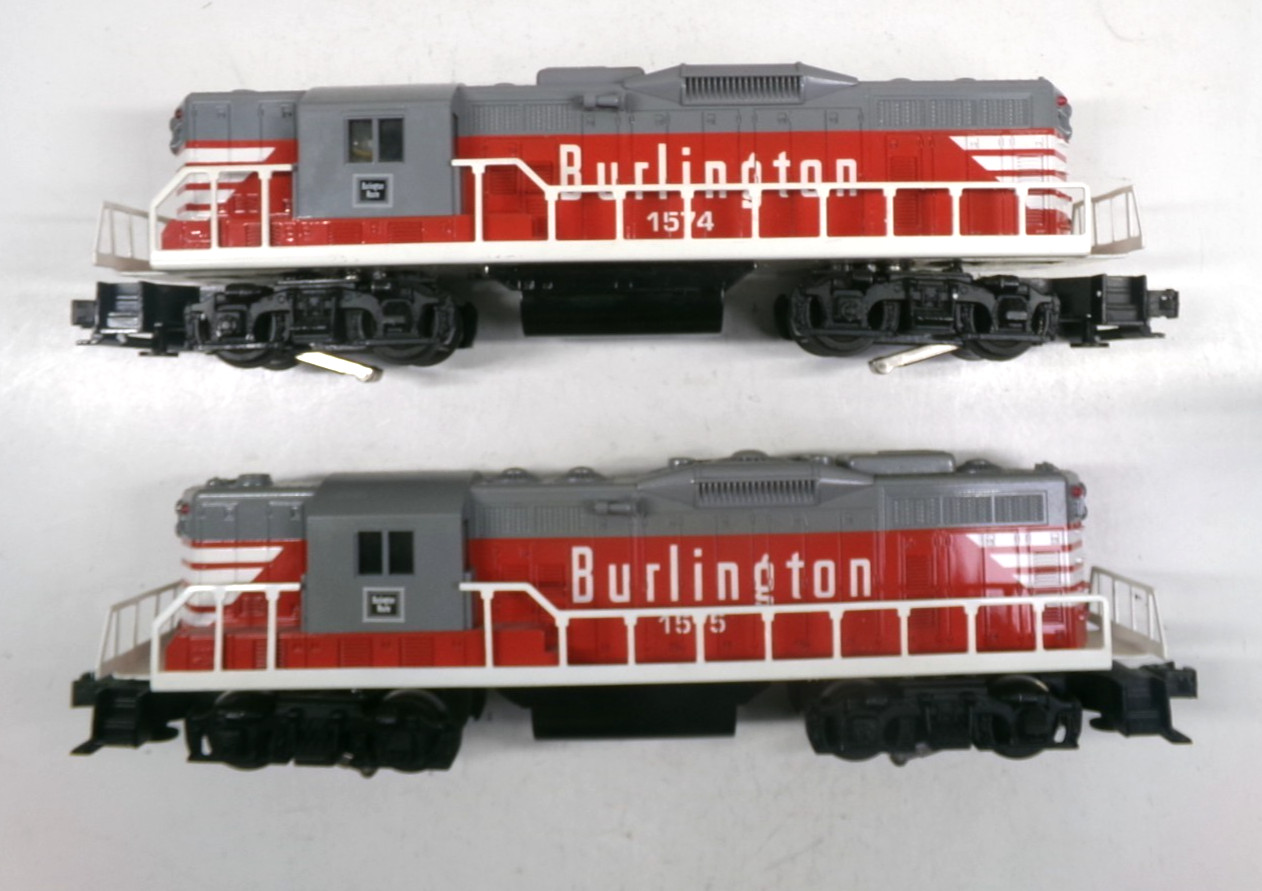 O gauge Williams Burlington GP 9 A+A diesel engine set in original box (lot 129)