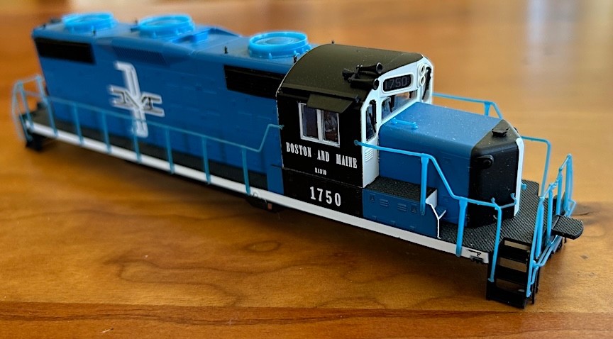 HO Scale EMD GP18 Boston and Maine Locomotive #1750, Life-Like Proto 2000 Series
