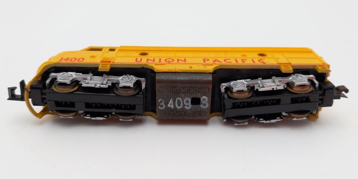 Life Like 7752 N Scale Union Pacific F7 Diesel Locomotive #1400 EX/Box