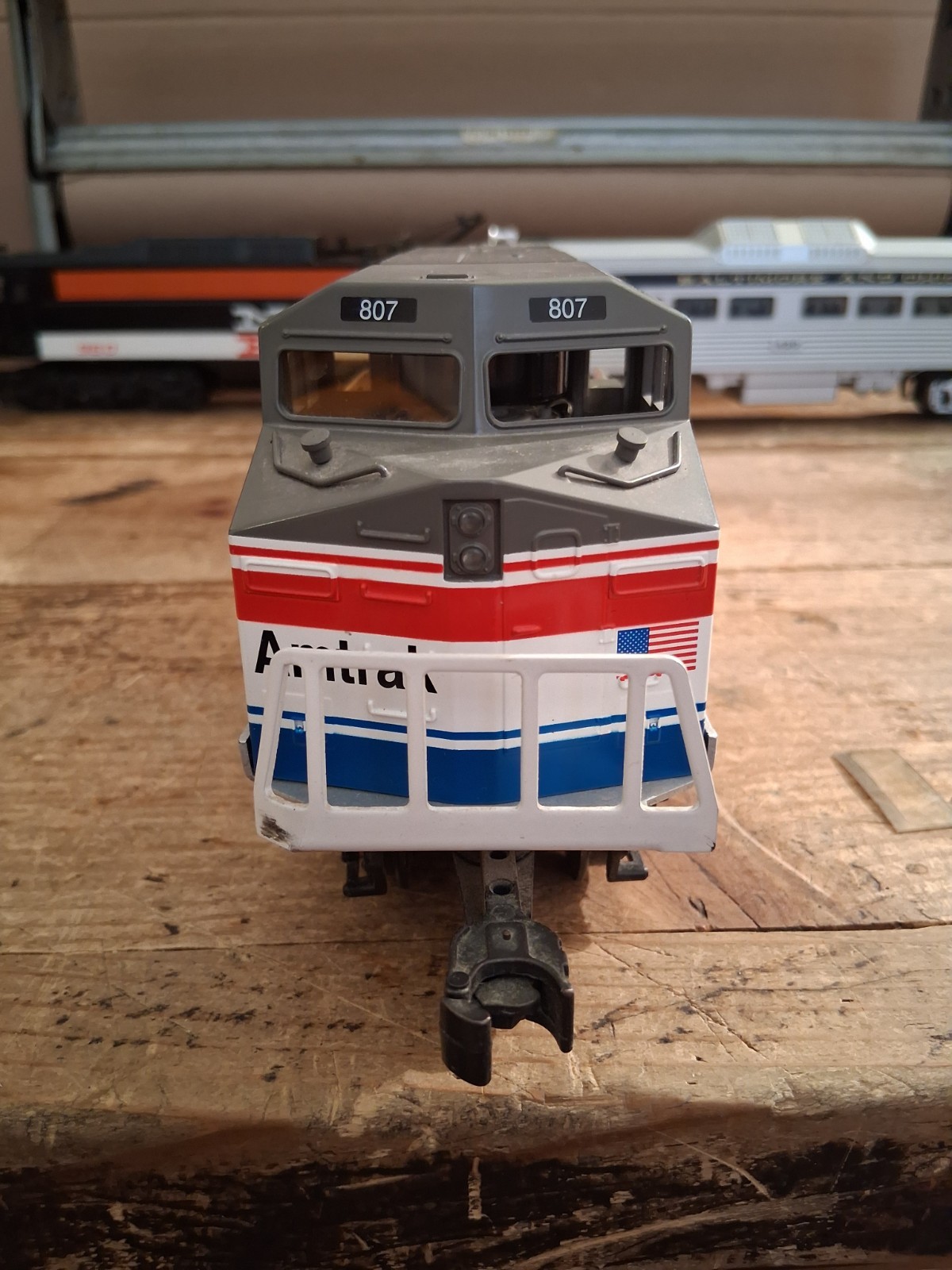 Williams DA109 Amtrak Dash 8 Powered Cab #807 Horn O Gauge 3 Rail Diesel TESTED
