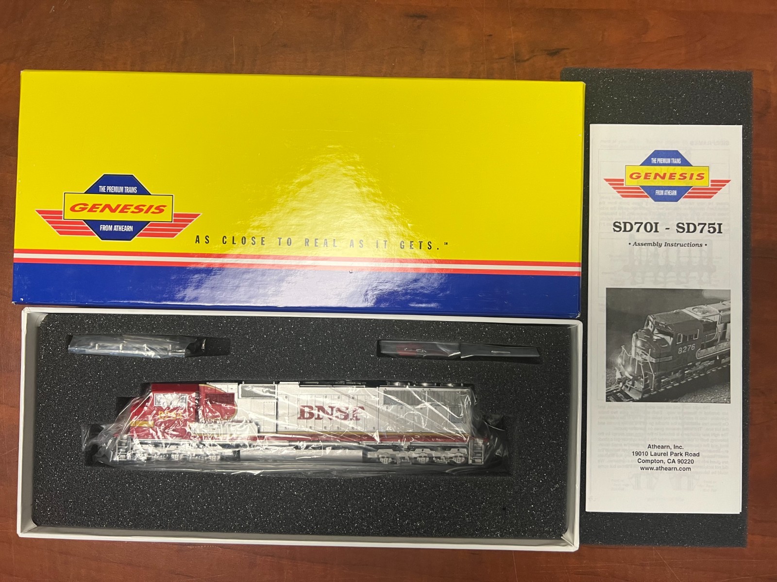BNSF SD75I Locomotive – Rd# 8284 – Athearn Genesis (G6147) HO scale – NIB