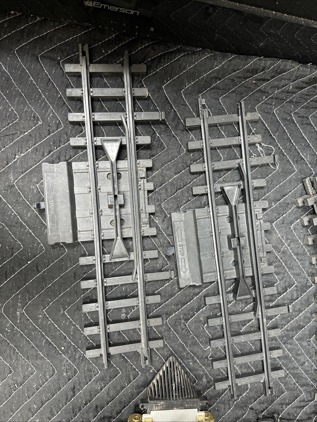 Vintage 1986 New Bright Denver Express G-Scale Black Red Locomotive 13” in