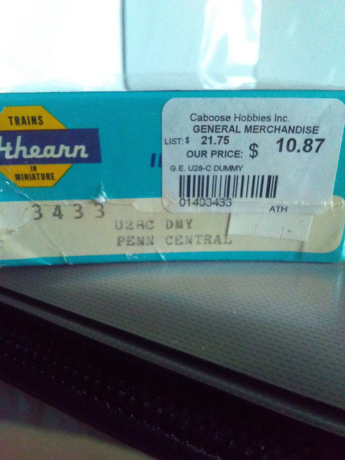# 3726 ATHEARN HO TRAIN LOCOMOTIVE #9314 NYC BALDWIN S-12 DUMMY B&W NEW & SEALED