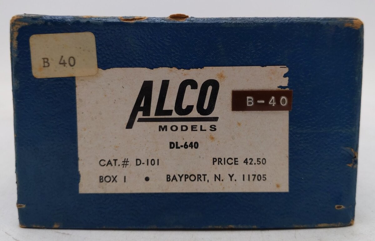 Alco Models D-101 HO Scale BRASS PRR DL-640 Diesel Locomotive – Unpainted/Box
