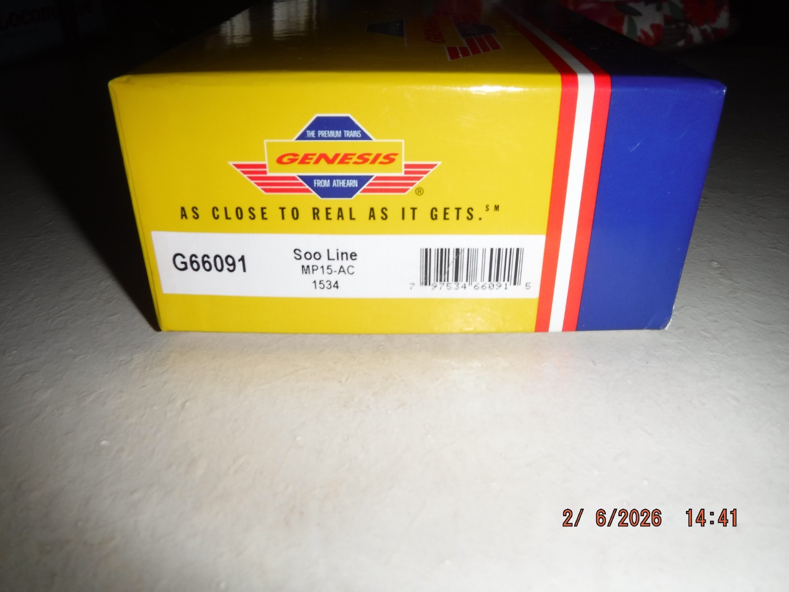 GENESIS HO SOO LINE MP15-AC LOCO SWITCHER #1534 -DCC QUICK-PLUG EQUIPPED – NEW!