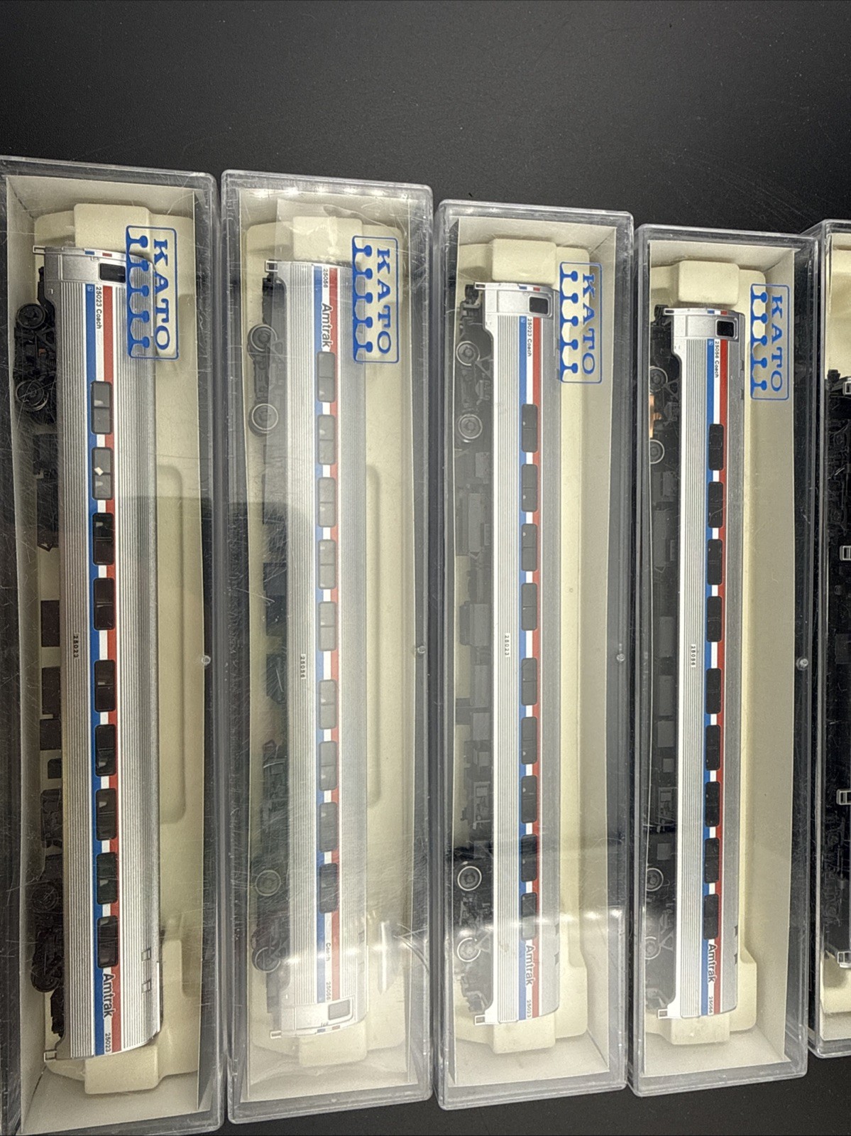 KATO AMTRAK PASSENGER CARS LOT OF 6 N SCALE TRAINS