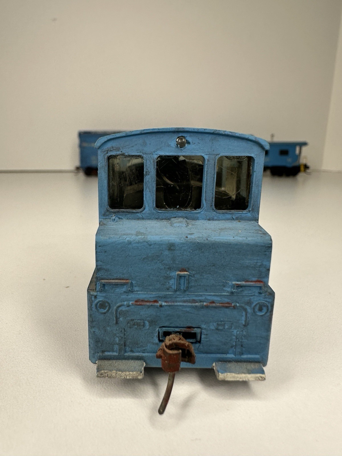 Vintage TYCO HO Yard Switcher Diesel, Caboose & Boxcar PV; Working