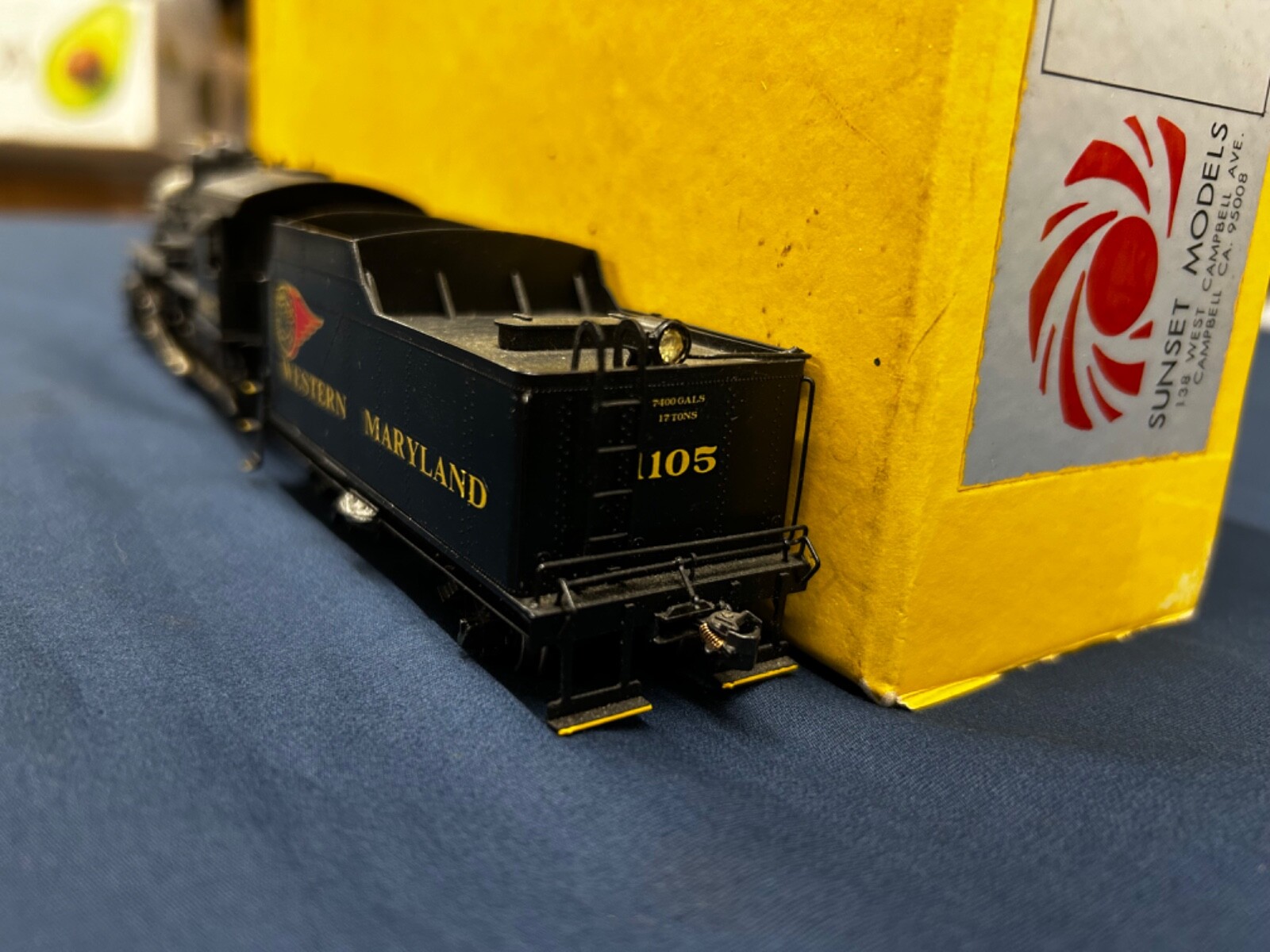Sunset Models HO Brass Western Maryland #1105 2-10-0 Frisco FPB Steam Engine