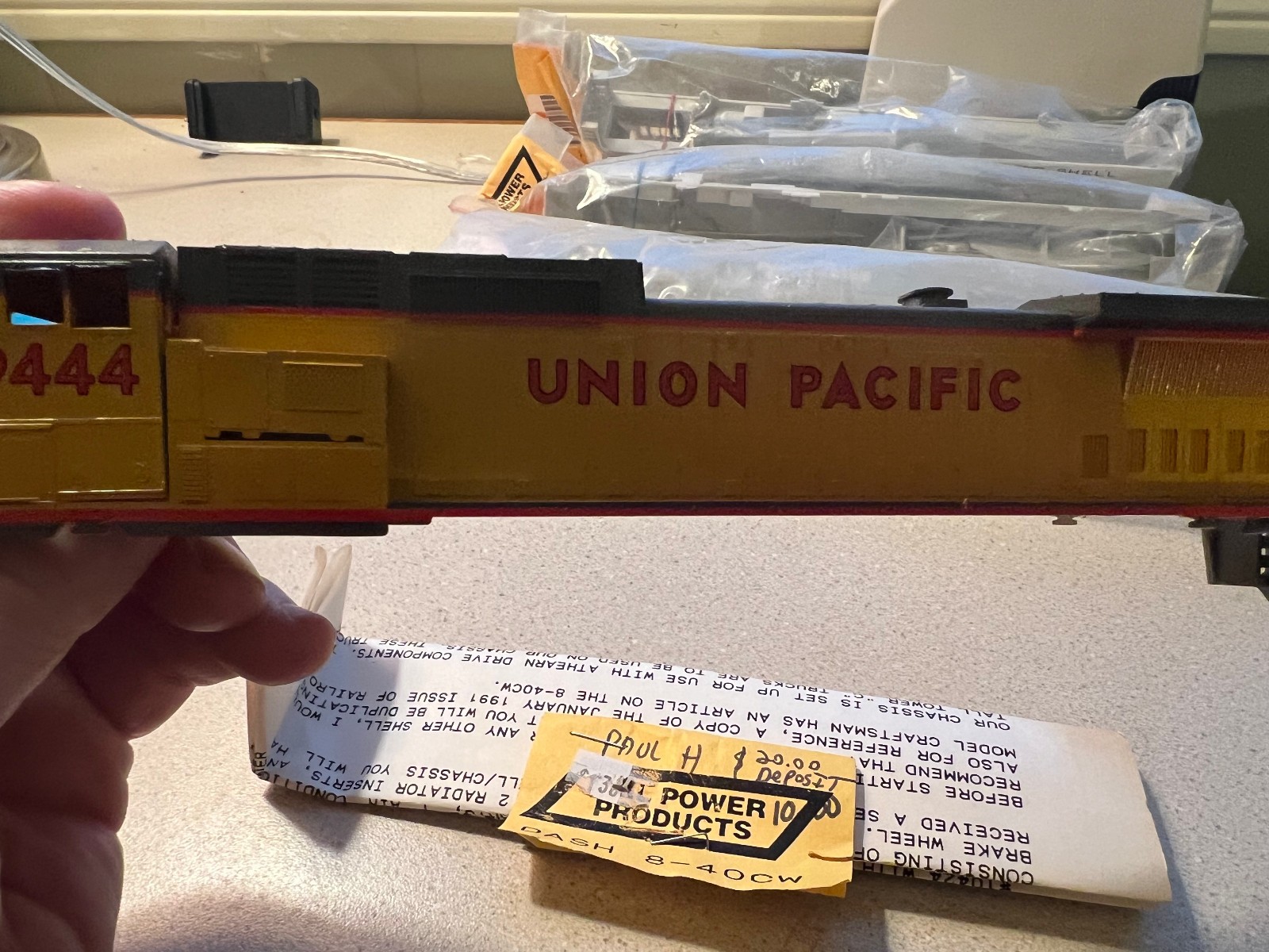Rail Power Products Dash 8-40CW Union Pacific Shell w/Instructions,