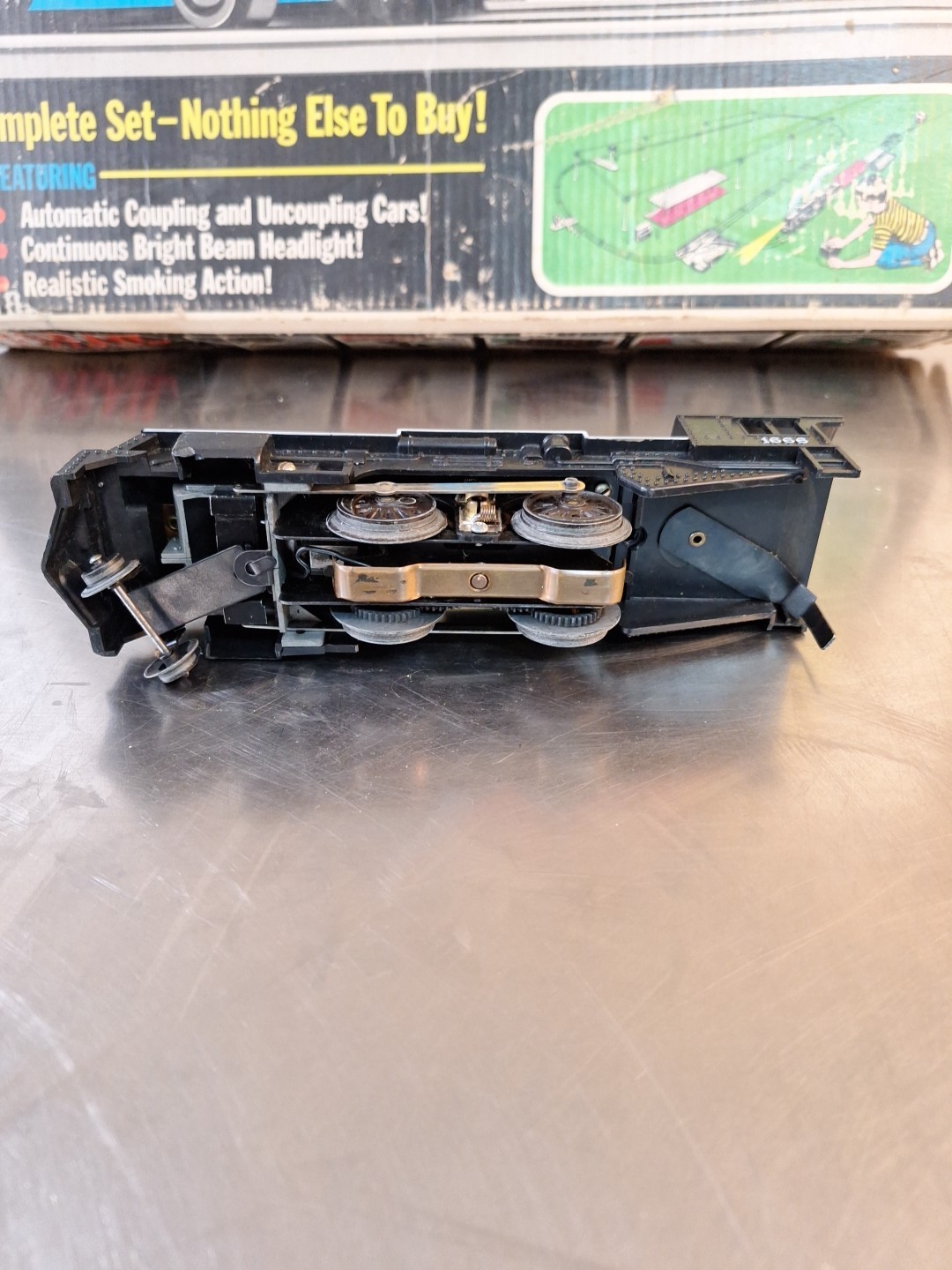1950’s Marx Toys Locomotive #1666 O Gauge Light & Smoke Mint Penn Central