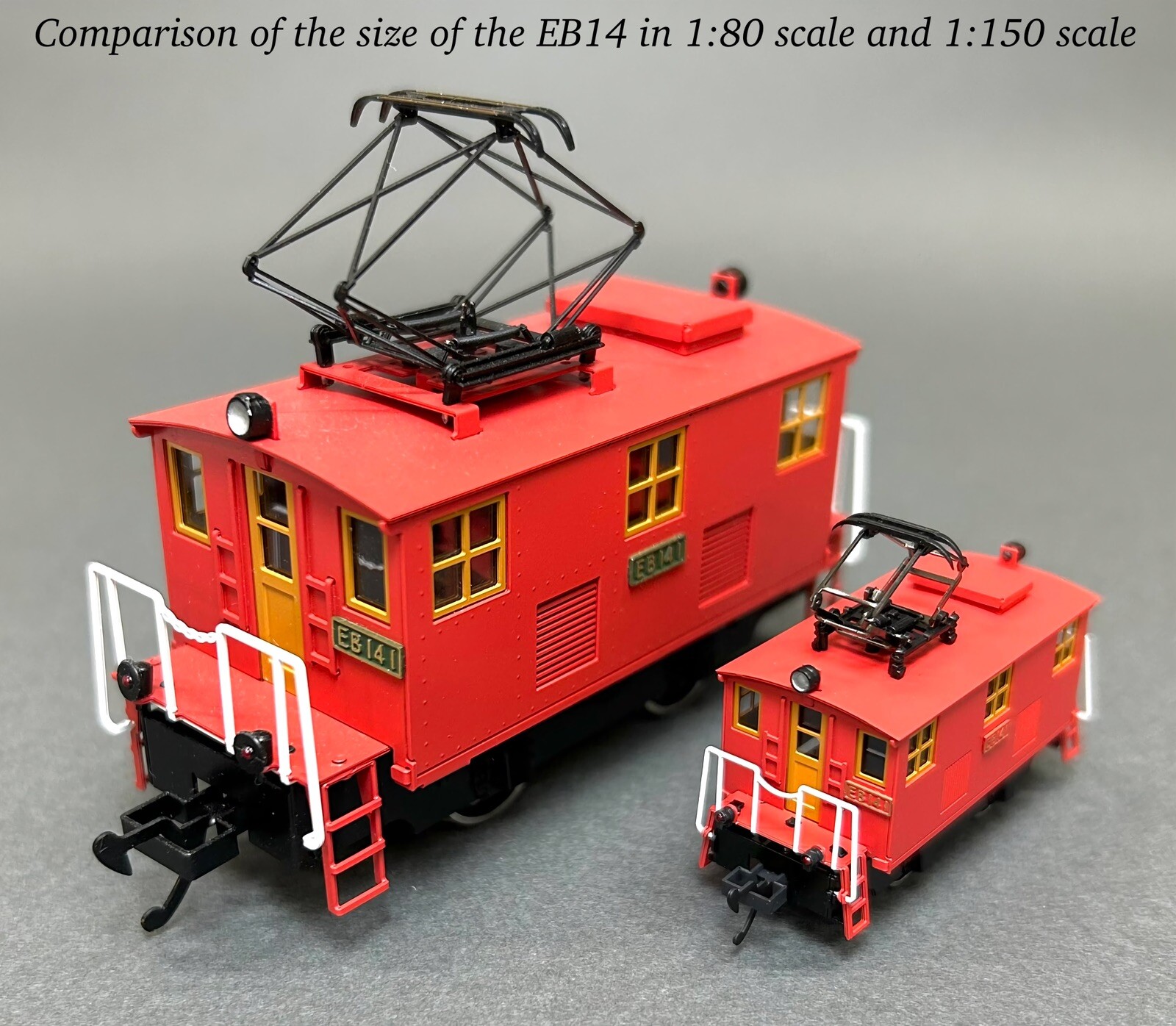 N Scale Aru-Model EB14 Freelance Boxcab Electric Locomotive Kit GE-Style Engine