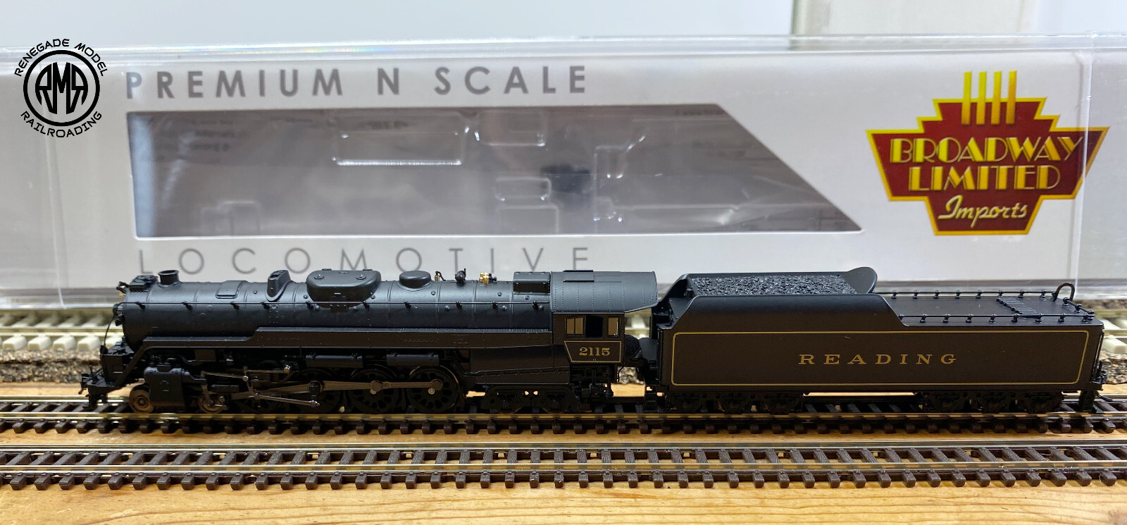 Broadway Limited 7400 Reading T1 4-8-4 #2101 Paragon 4 Sound DC DCC Smoke N