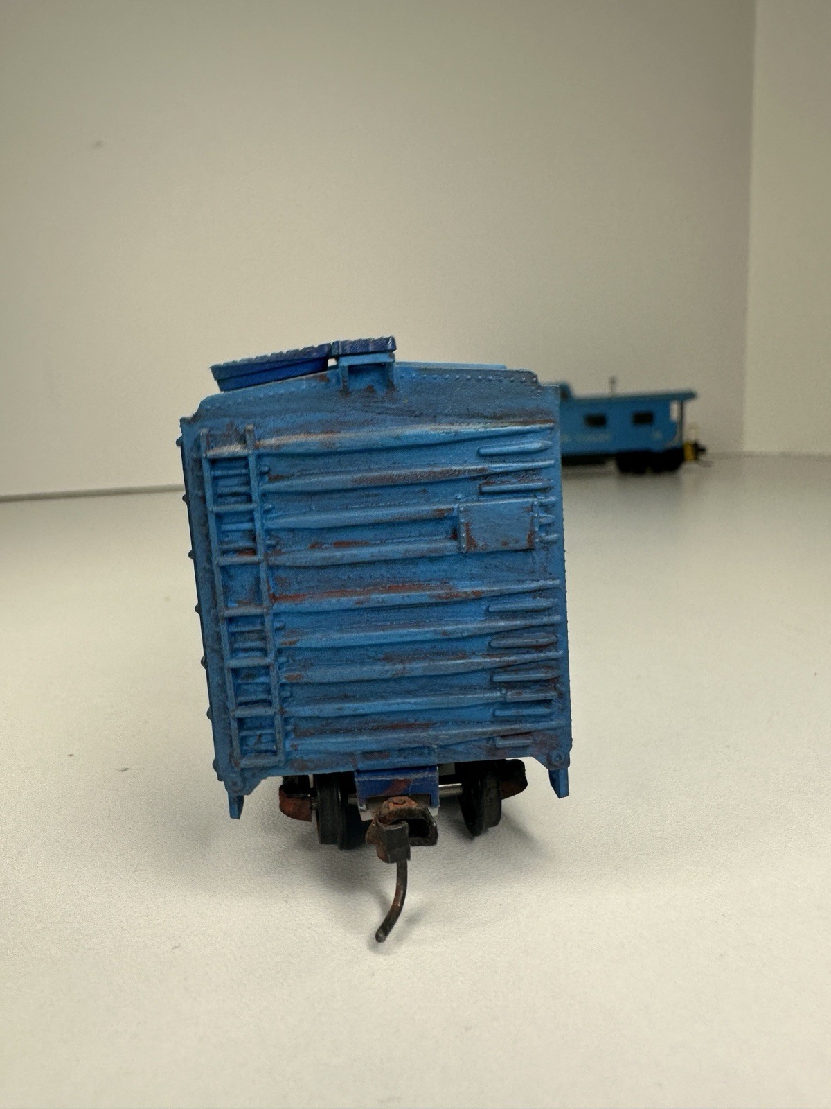 Vintage TYCO HO Yard Switcher Diesel, Caboose & Boxcar PV; Working