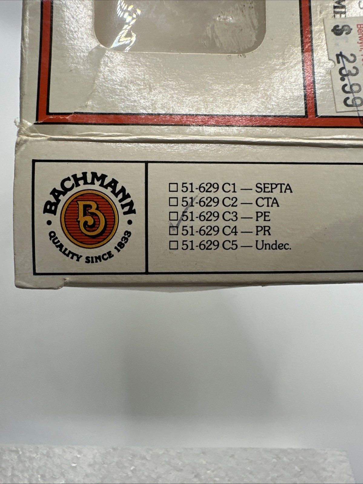 NEW W/box Bachmann N Scale PCC Trolley Pacific Electric Motorized #51-629 C3