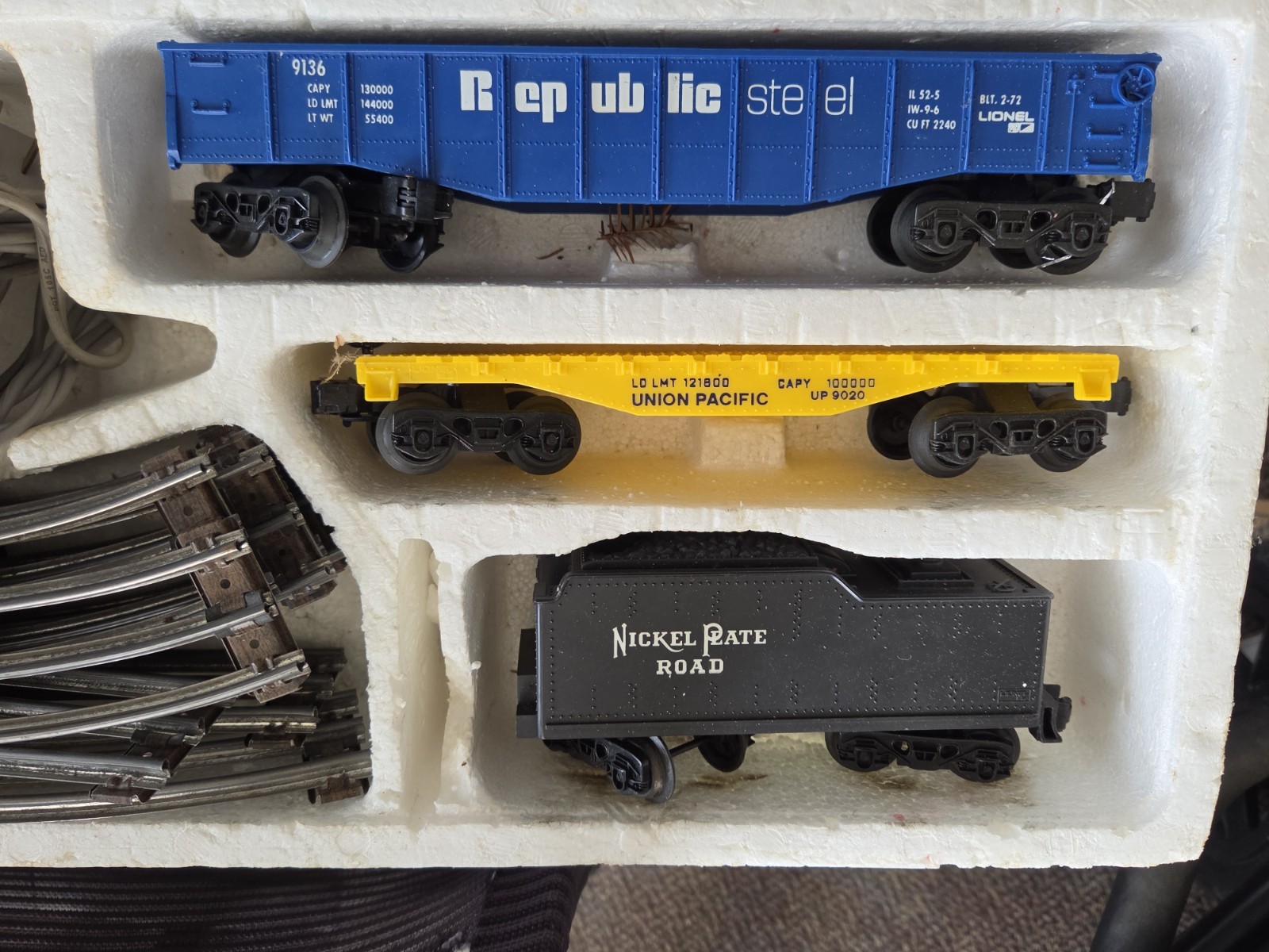 Vintage 0-27 Gauge Lionel Wabash Cannonball Electric Train Set #6–1081 W/Box