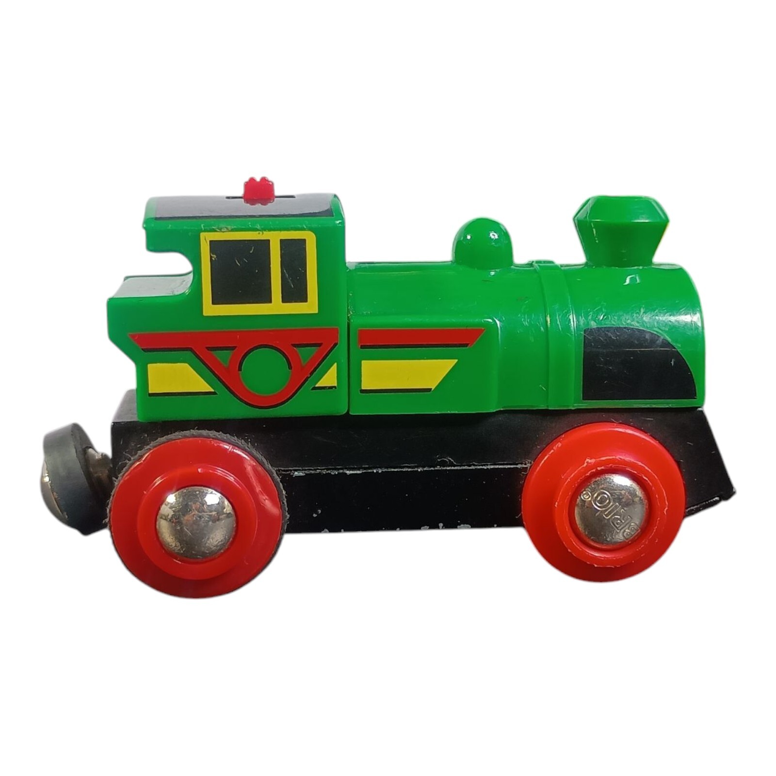BRIO Electric Locomotive Train Toy – Green, Black, Red & Yellow N8165