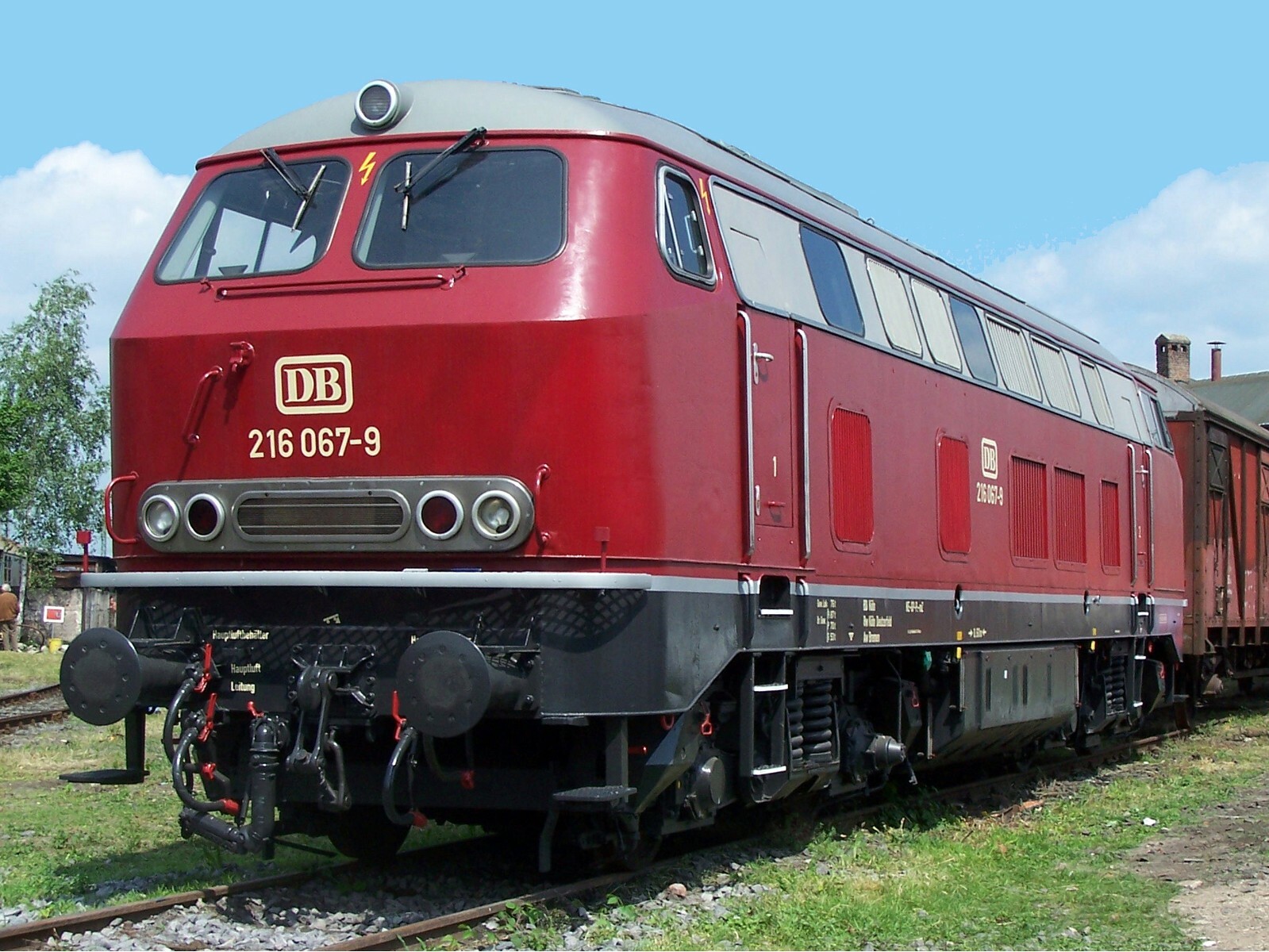 Marklin AC HO 1:87 German DB BR 216 Red DIESEL LOCOMOTIVE MIB`76 1st Box C-9 TOP