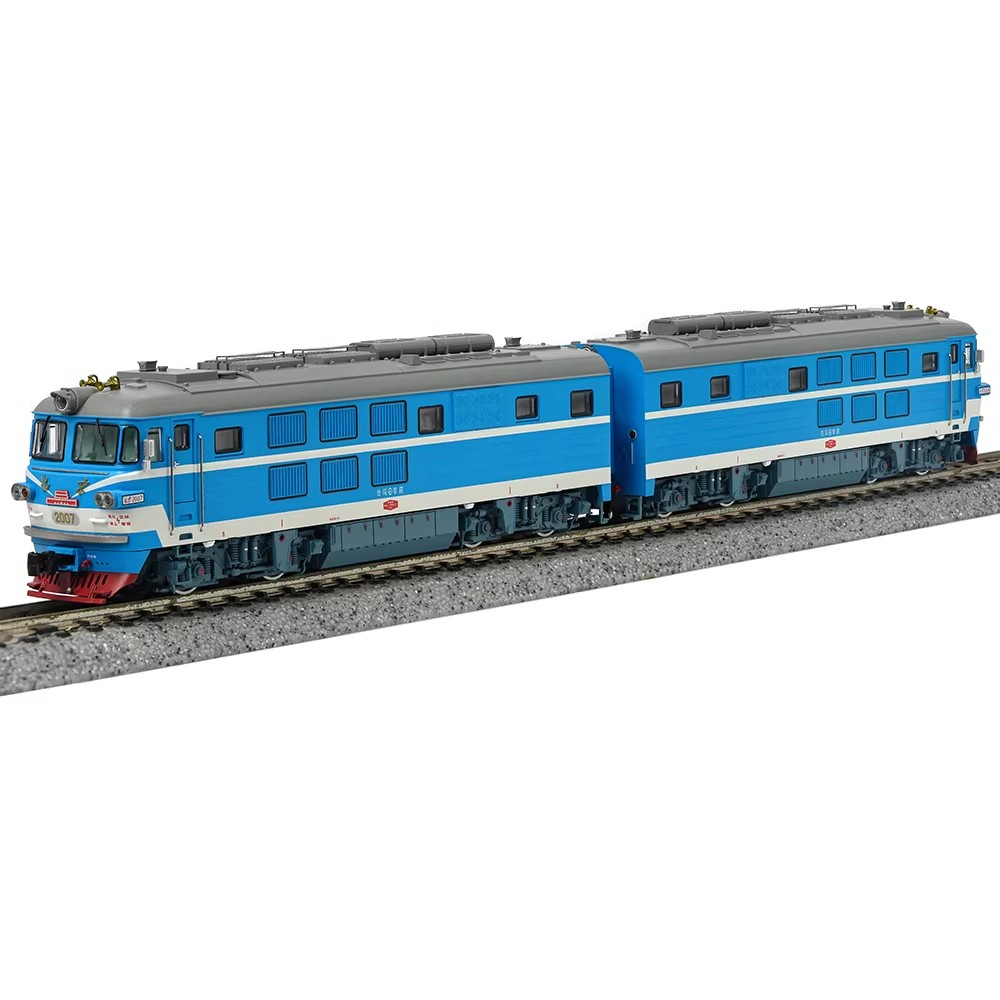 Charming China Railway BJ Locomotive Double Heading Train Model-N scale Collect
