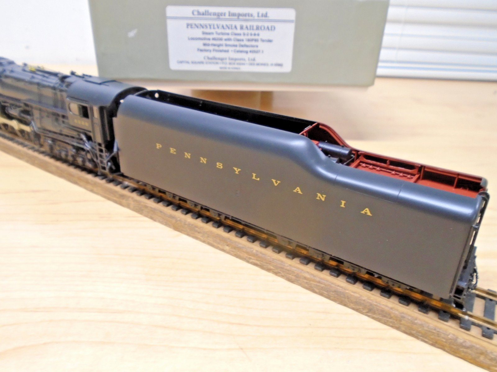 Challenger Detailed BRASS HO PRR Steam Turbine 6-8-6 & 16 Wheel Tender Runs MIB