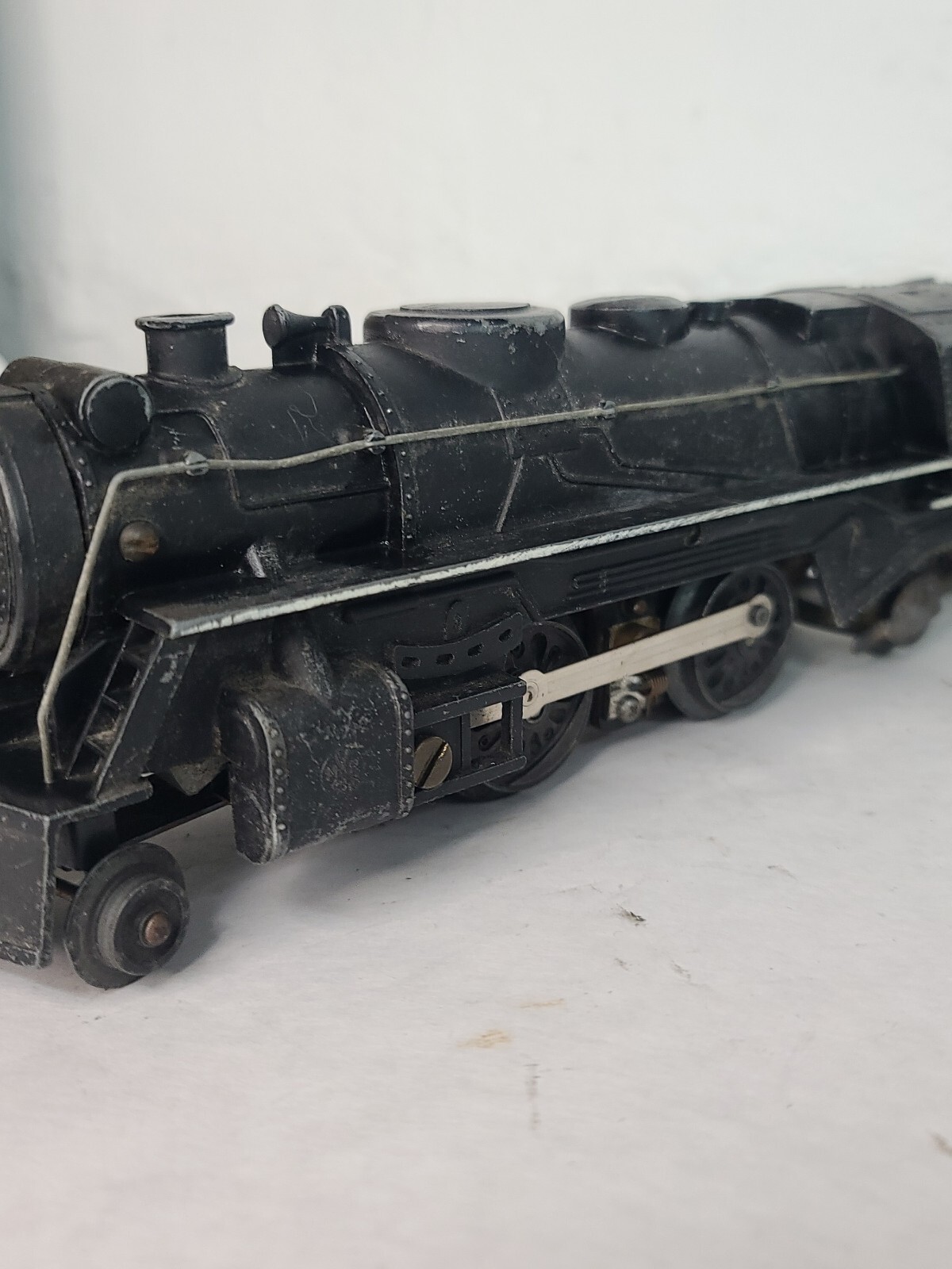 Working #666 Marx O Cast Metal 2-4-2 Steam Locomotive Tender Boxcar & Caboose