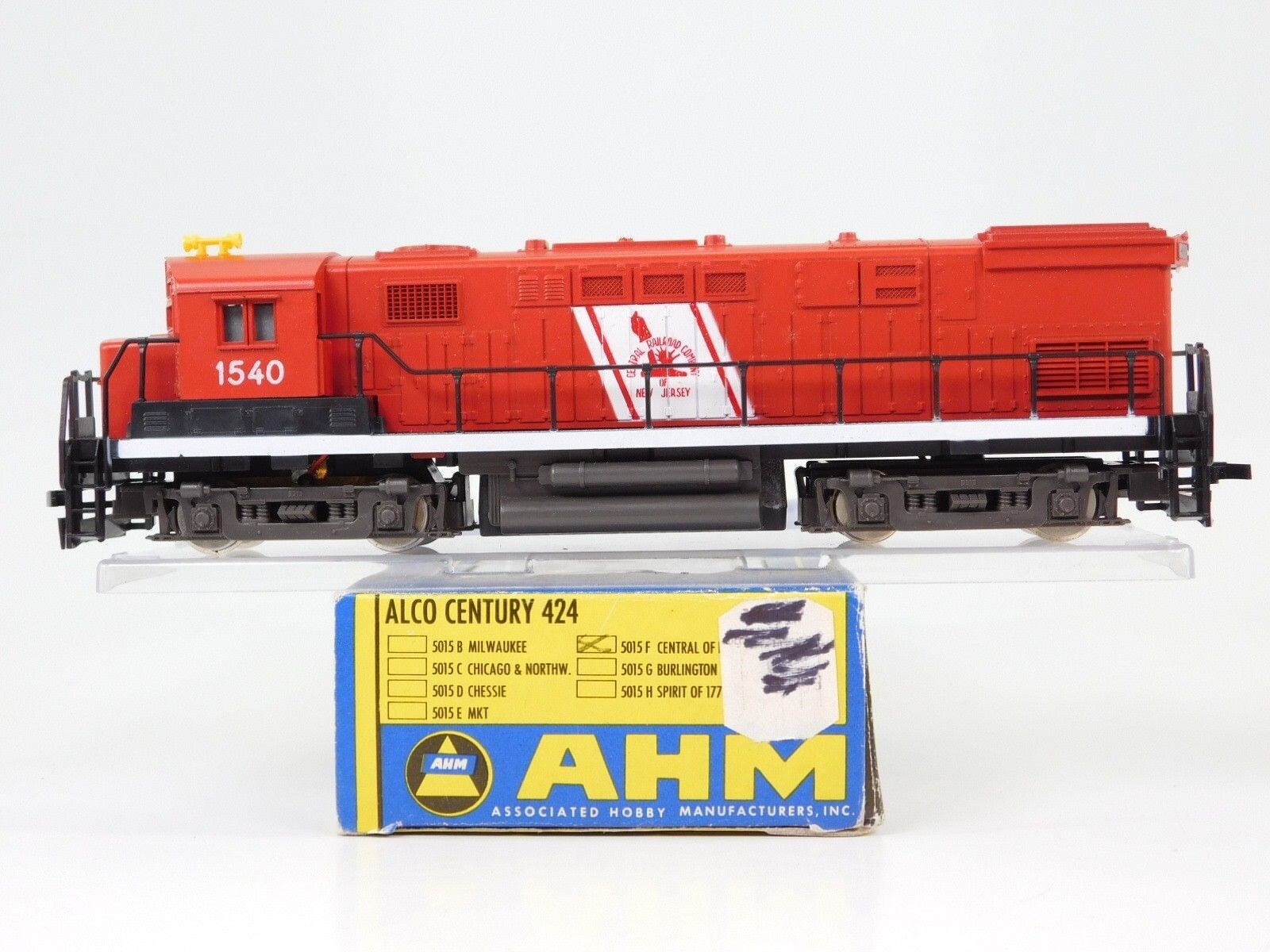 AHM/Roco HO CENTRAL NEW JERSEY #1540 ALCO CENTURY 424 DIESEL LOCOMOTIVE NEW