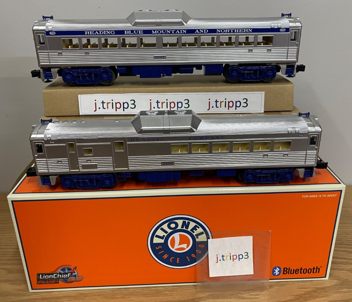 Lionel 2335230 Reading & Northern RDC Budd 2 Car Set LionChief 2.0 Train O Gauge