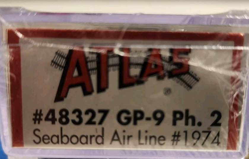 Atlas N Scale GP9 Ph. 2 Diesel Engine Seaboard Air Line #1974