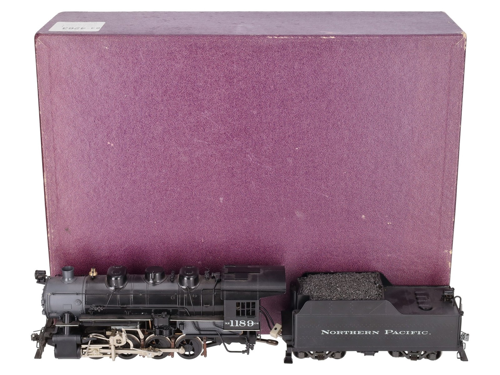 KTM US Hobbies O Brass Northern Pacific 0-8-0 Steam Locomotive #1189 – Painted