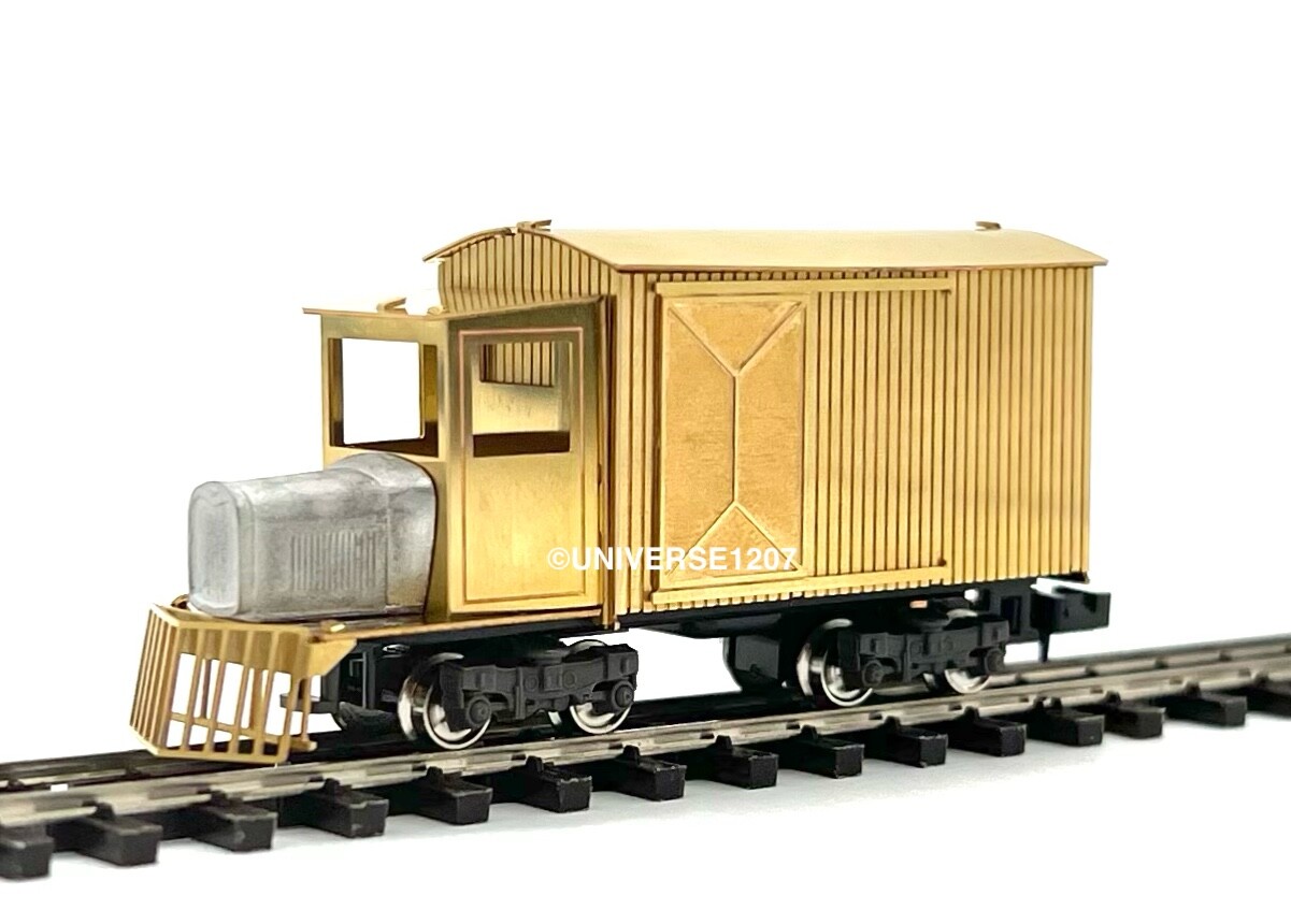 HOn30/HOe/HOn2-1/2 Aru-Model Narrow Gauge Box Rail Truck RTR H0e Brass Railcar