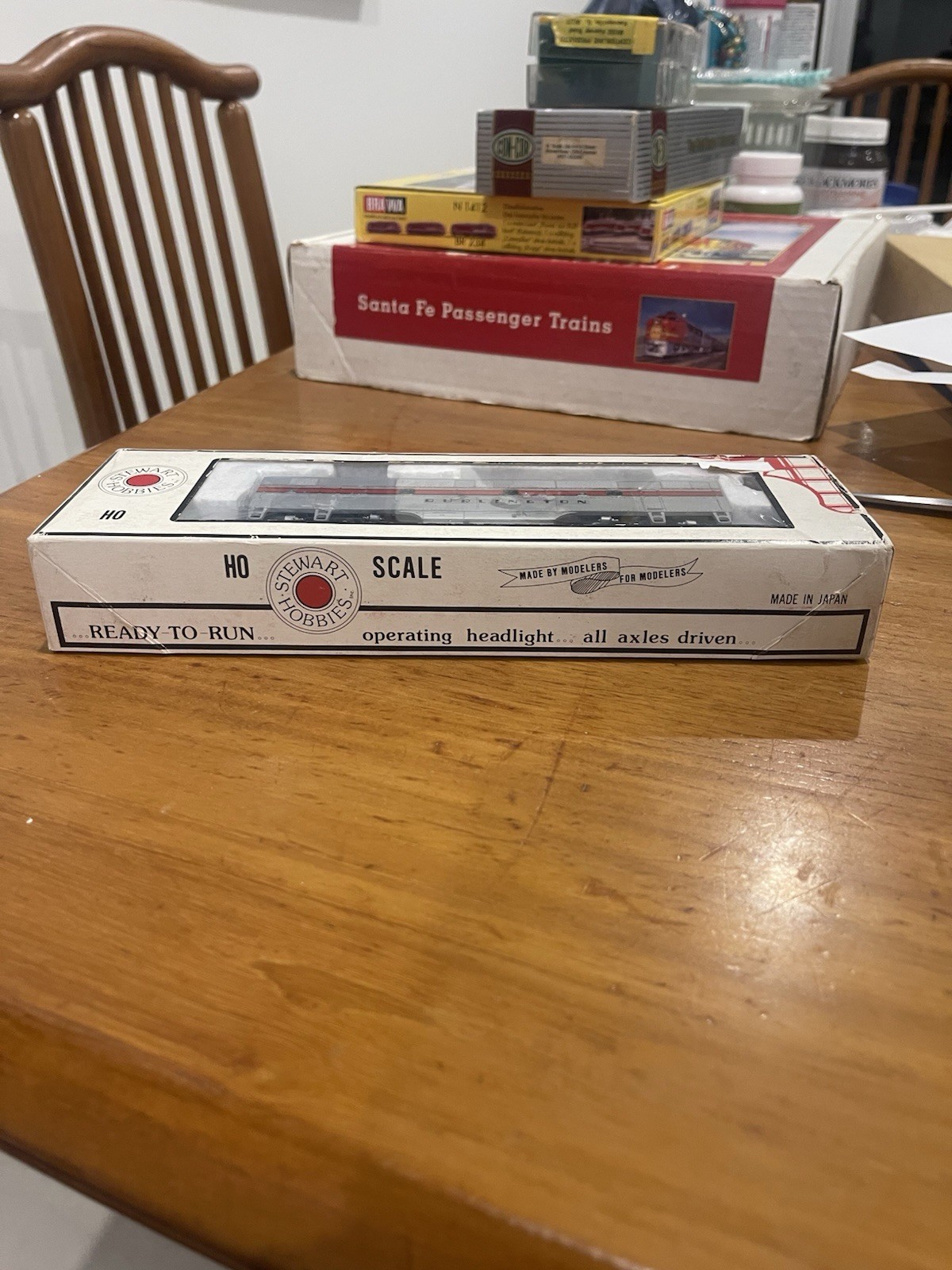 Stewart Hobbies HO Scale Burlington CB&Q Locomotive A-B Set-Vintage
