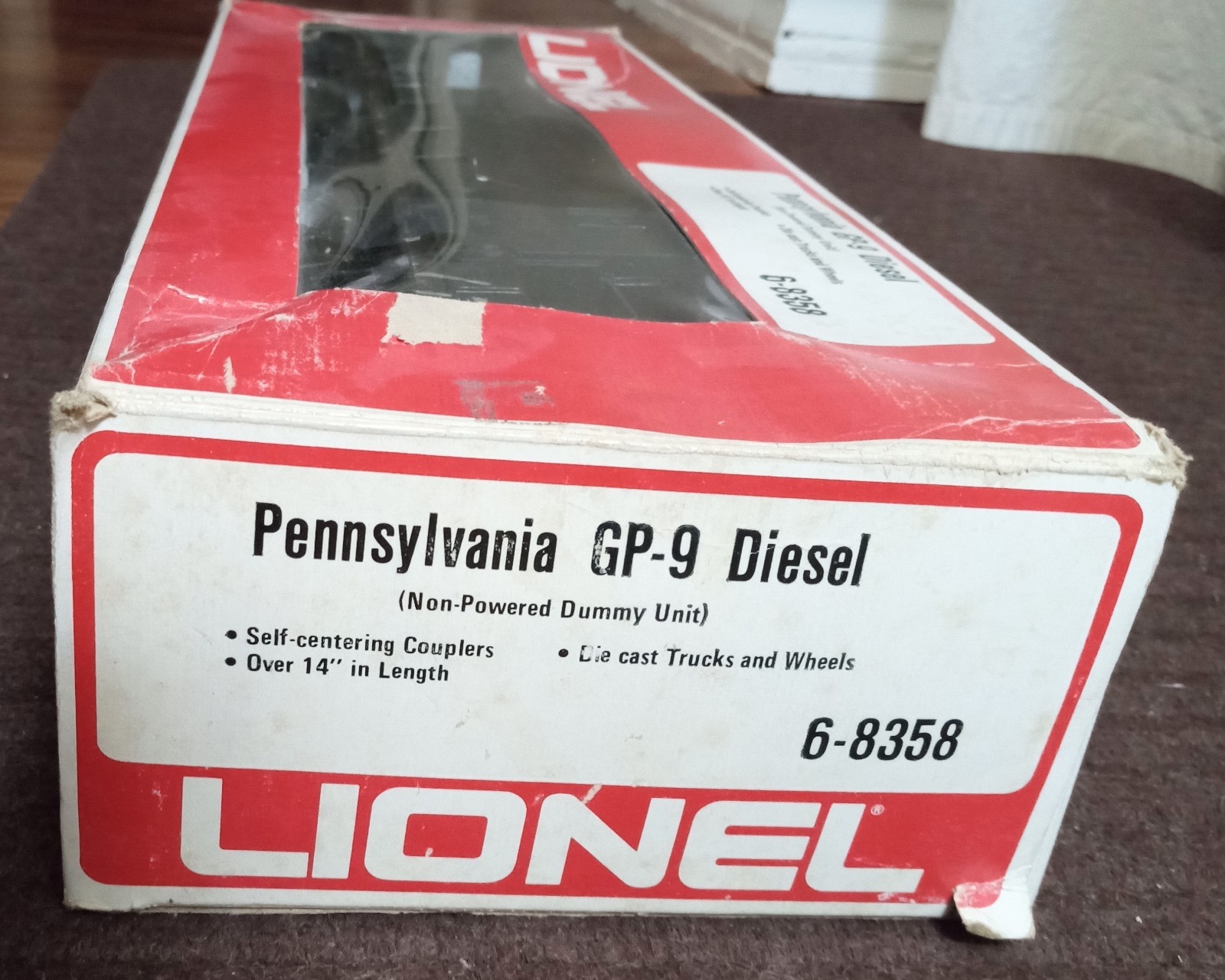 Lionel 0/27 Pennsylvania RR GP-9 Dummy Locomotive 6-8358 Near Mint w Box 1970s